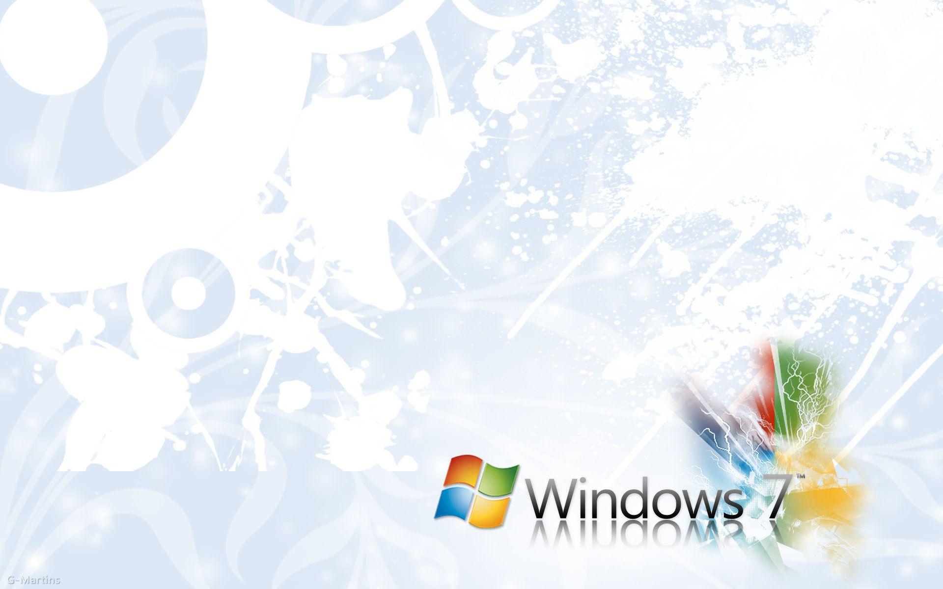 White Windows 7 Wallpaper By G Martins