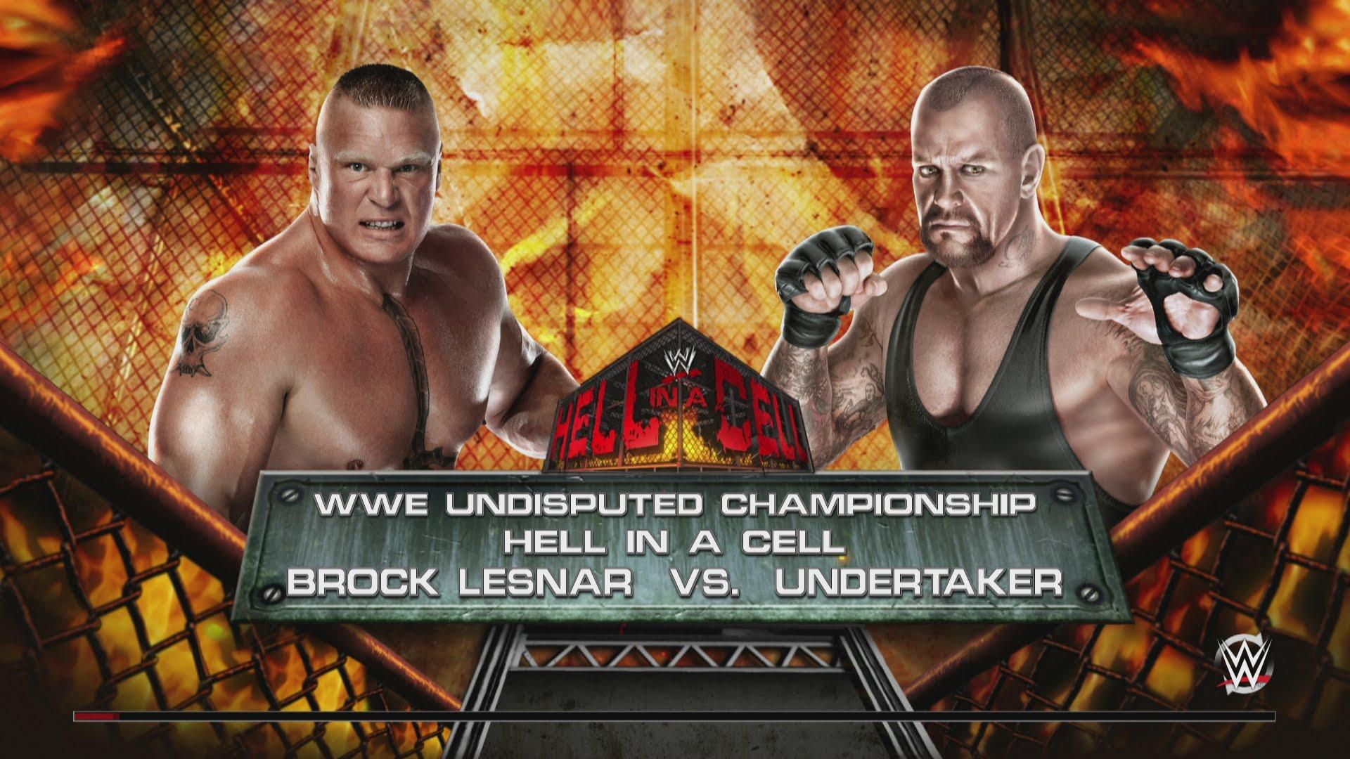 WWE 2K15 Lesnar vs. Undertaker Hell in a Cell Undisputed
