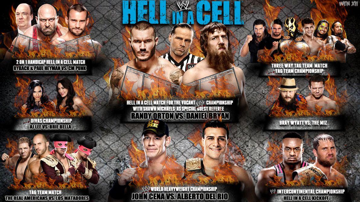 WWE Hell in a Cell Match Card