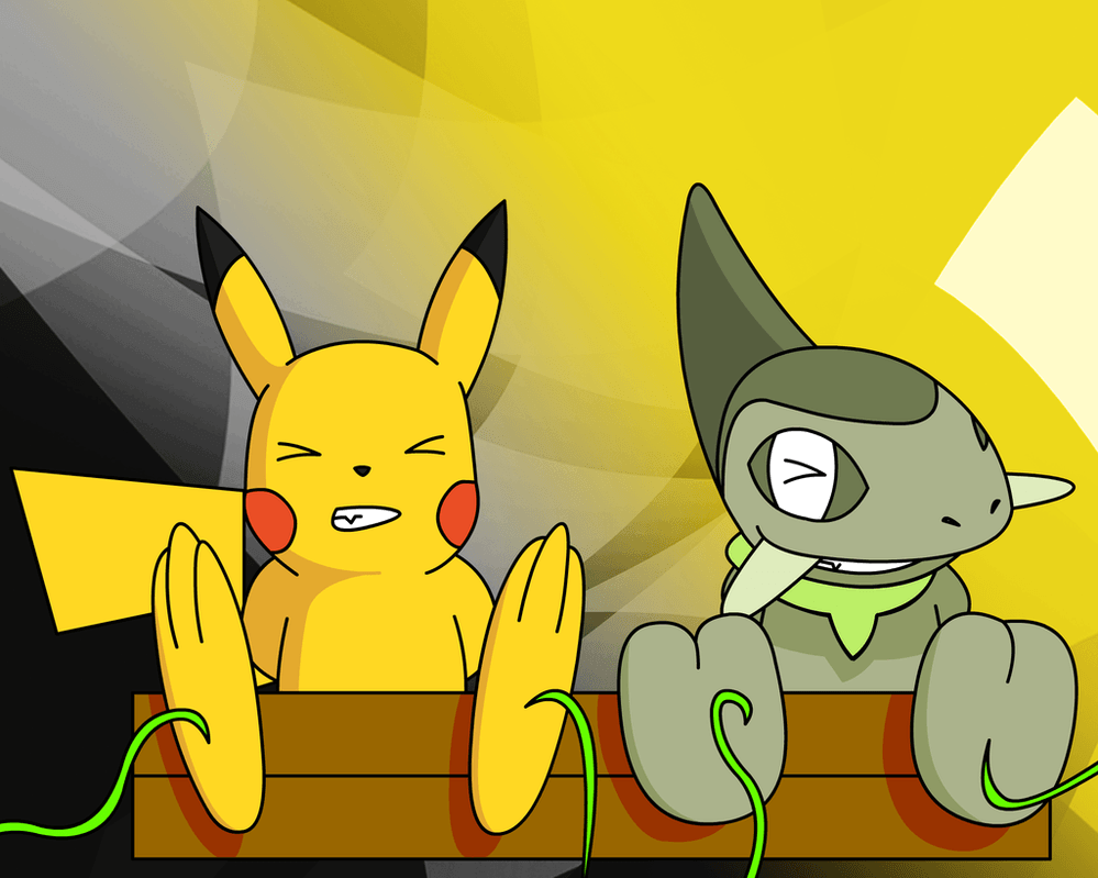Pika and Axew (point commission)