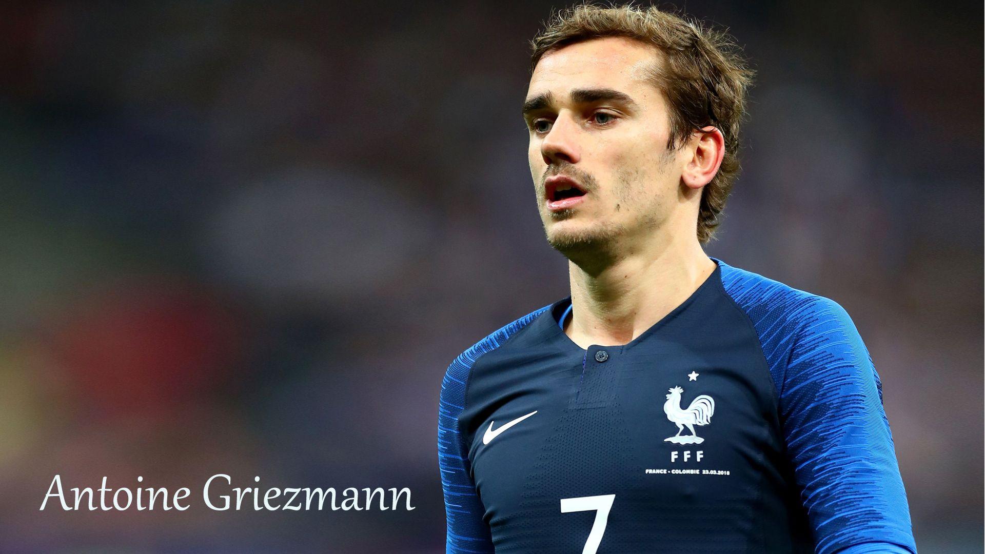 Antoine Griezmann with 2018 France Football Team Jersey for World
