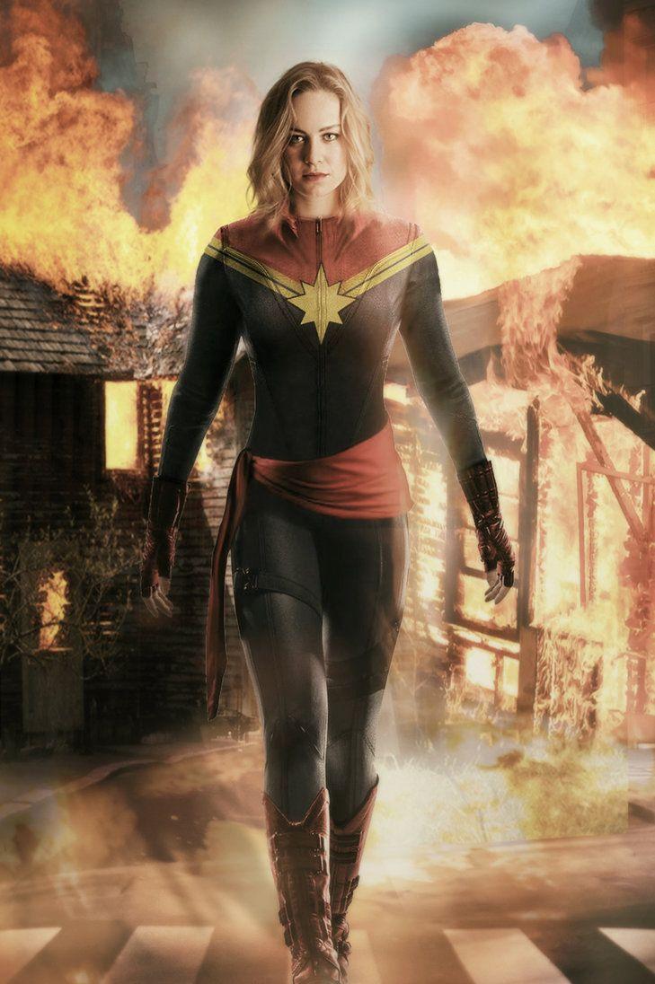 Brie Larson Captain Marvel Fanart