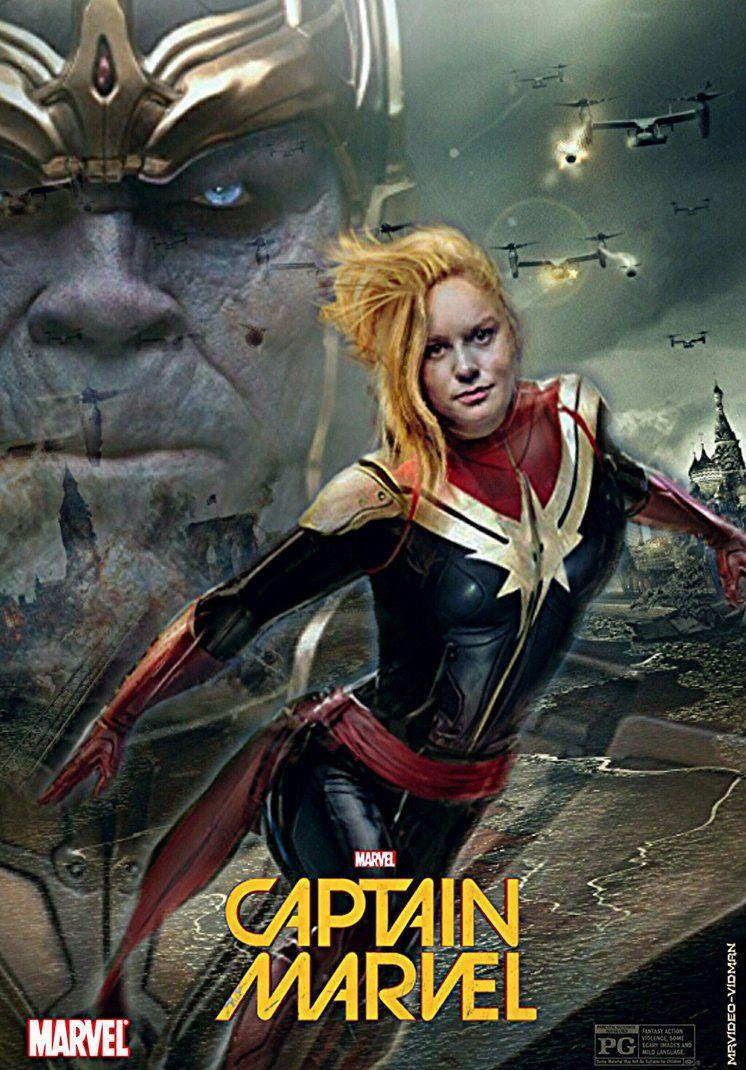 Captain Marvel Brie Larson Poster (Fan Made) By MrVideo VidMan