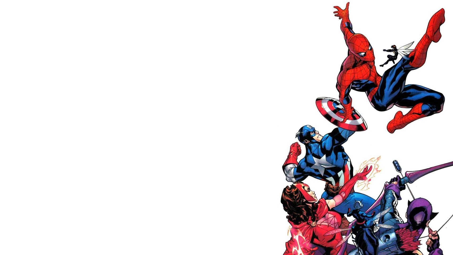Marvel Superheroes, Comics, Captain America, Spider Man, Hawkeye HD