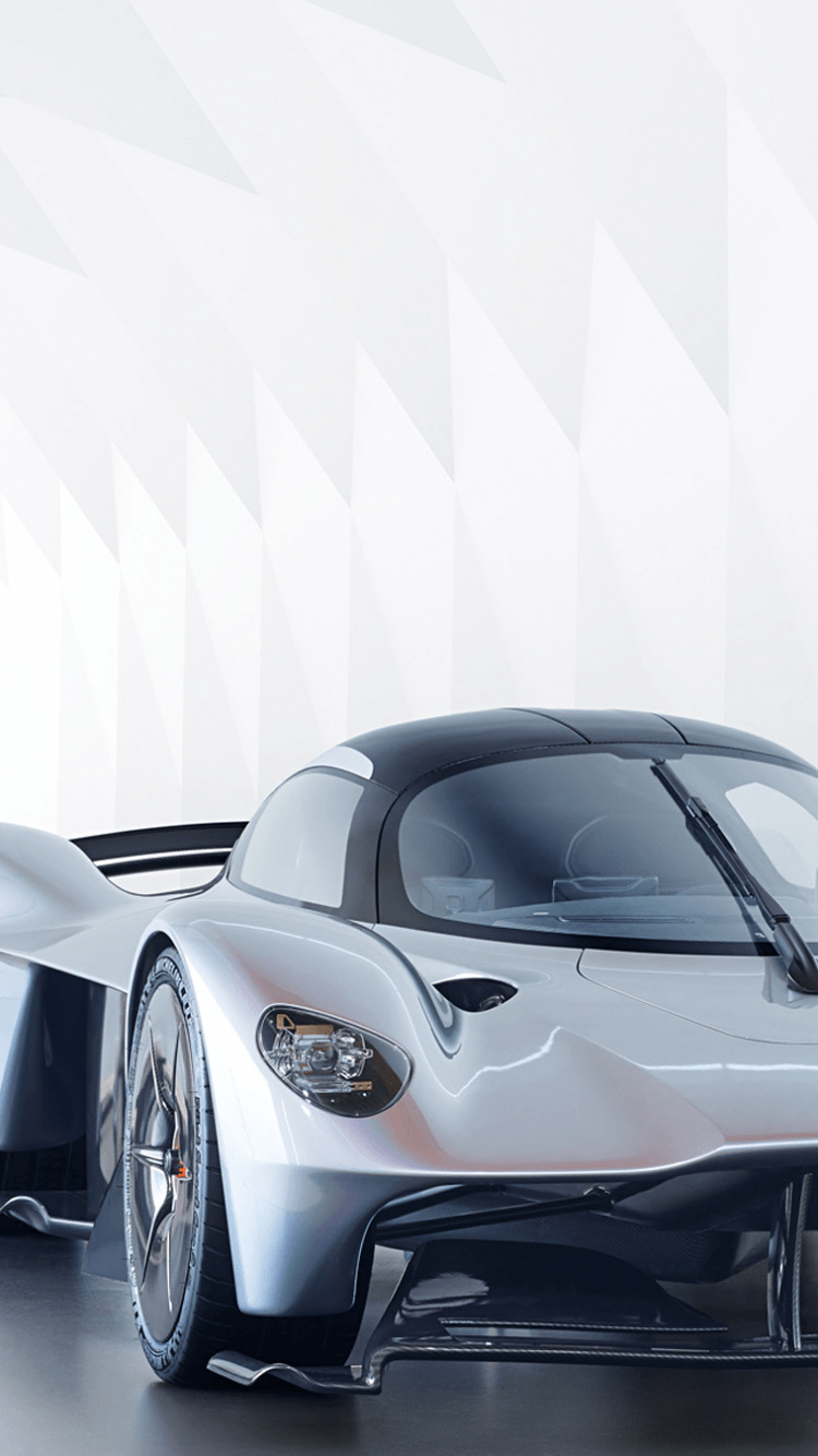 Download 750x1334 Aston Martin Valkyrie, Cars, Front View, Supercar