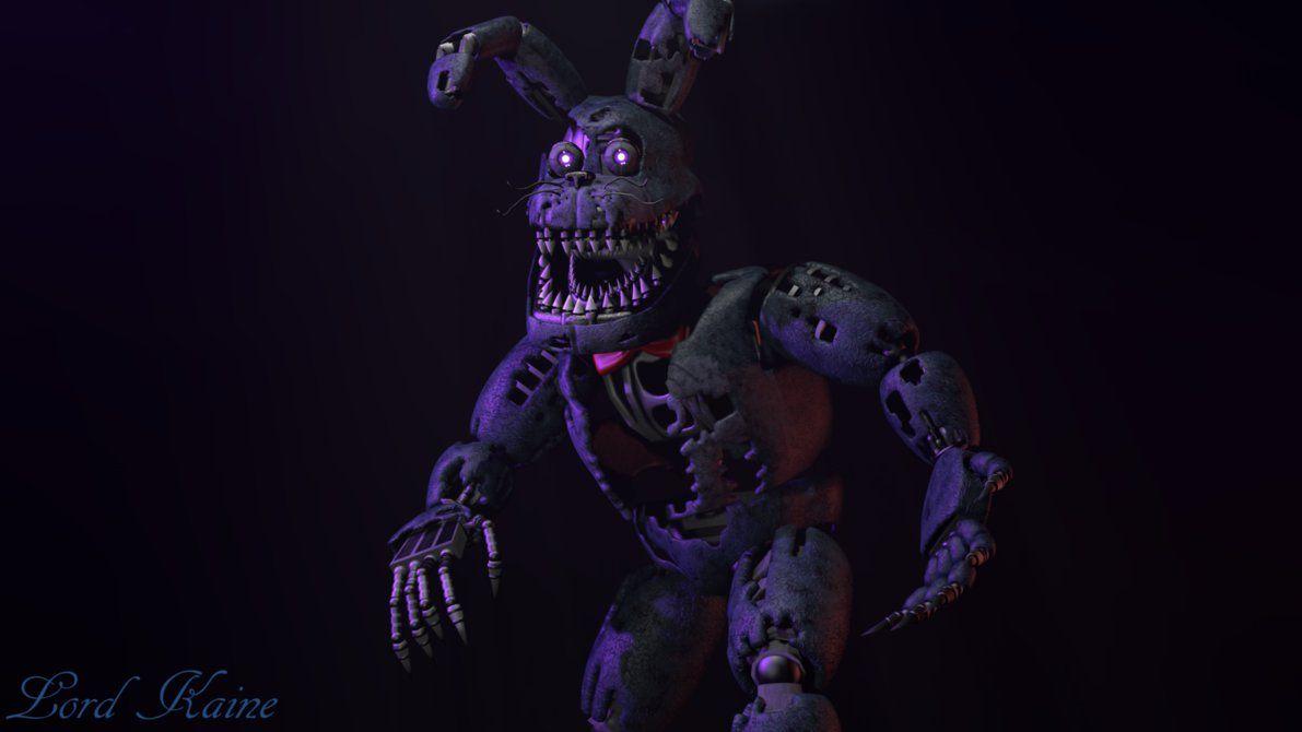 Nightmare Bonnie Wallpaper By Lord Kaine