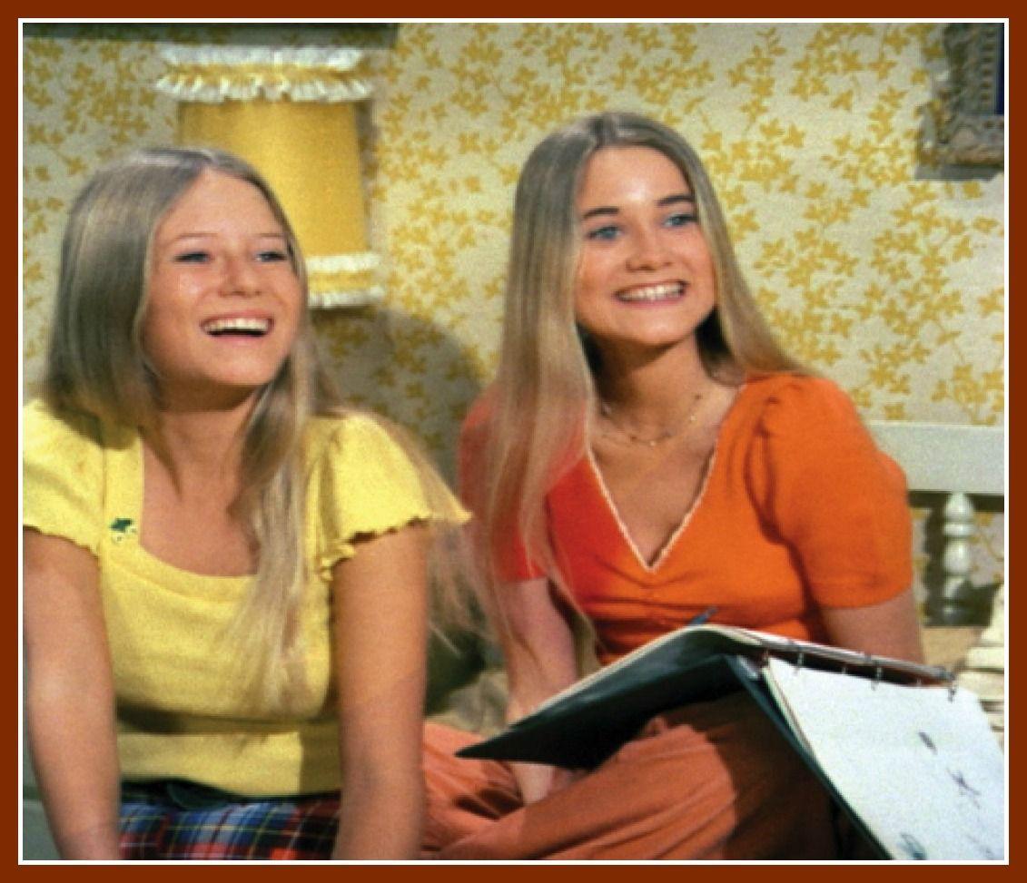 Eve Plumb and Maureen McCormick in The Brady Bunch. TV Shows We