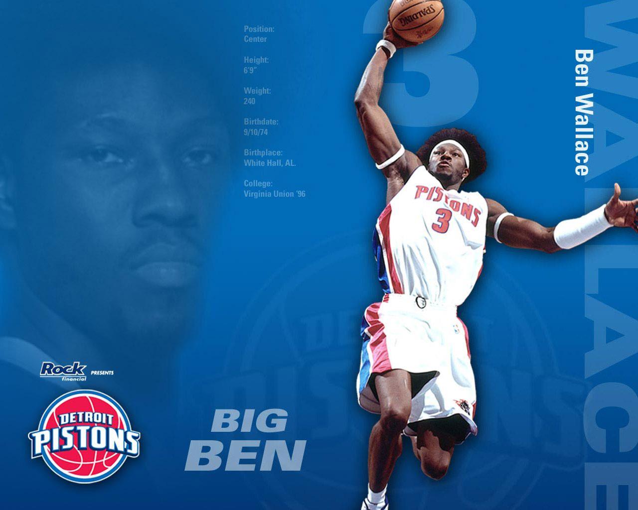Ben Wallace Pistons Wallpaper. Basketball Wallpaper at
