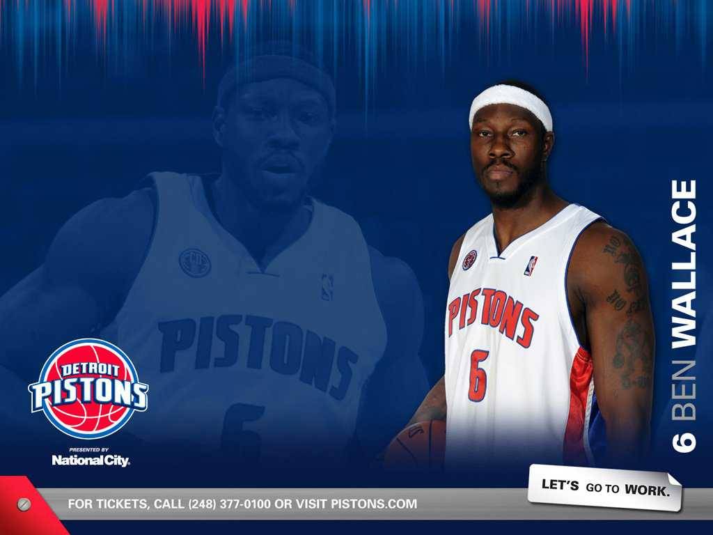 Detroit Pistons Ben Wallace Wallpaper Pistons Wallpaper