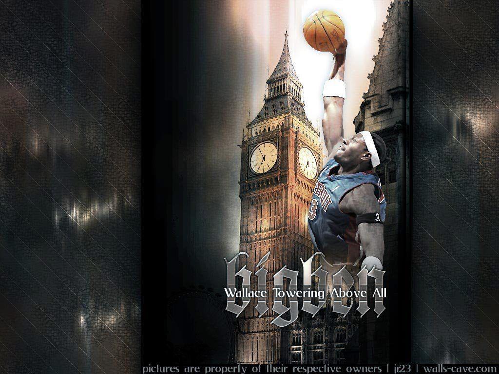 Big Ben Wallace Pistons Wallpaper. Basketball Wallpaper at