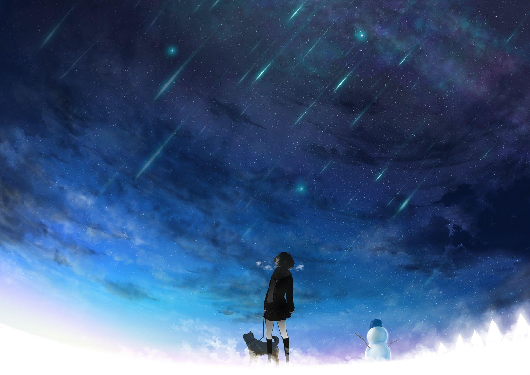 Anime Night Sky Wallpaperx1273