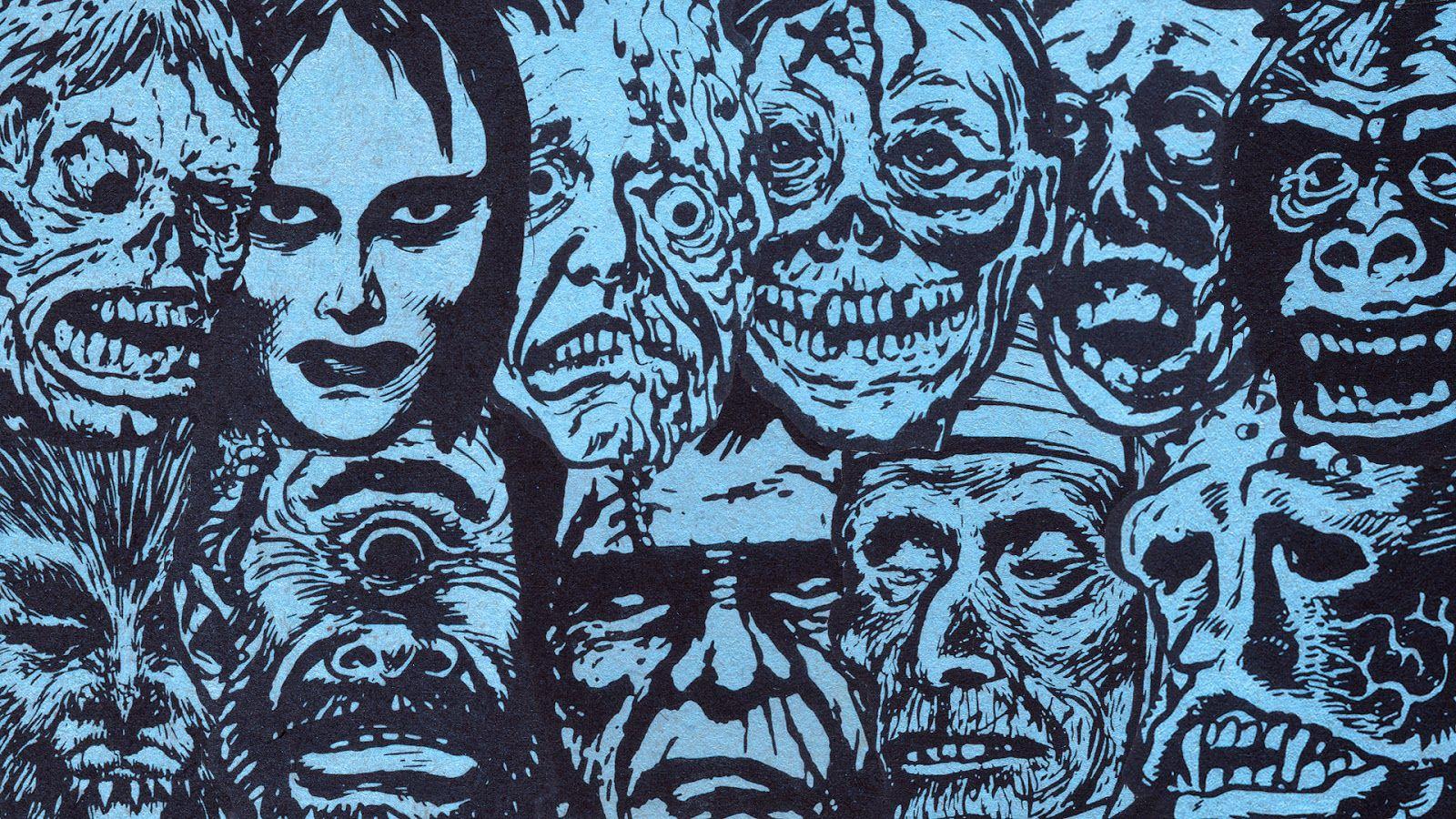 Topstone Wallpaper. Blood Curdling Blog of Monster Masks
