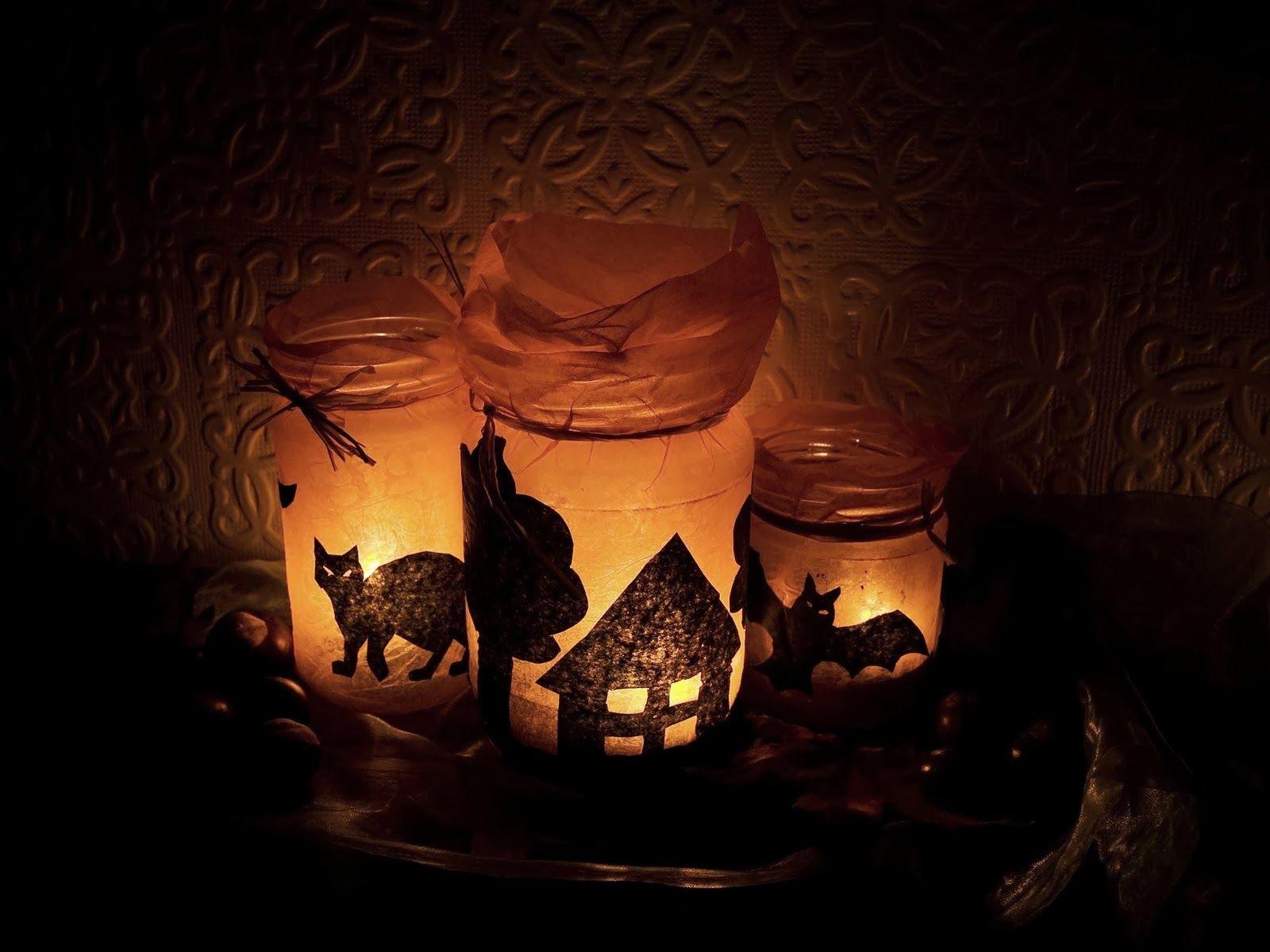 Halloween Night Lights In Bottles HD Wallpaper HD Wallpaper, High