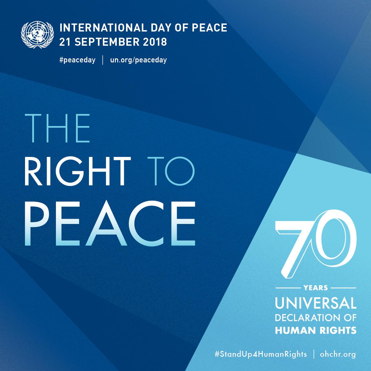 The International Day Of Peace September 21. Red Publication Art