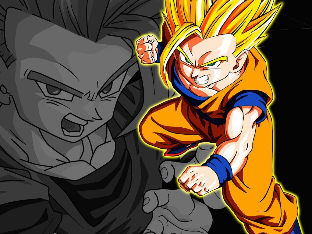 1024x768px Teen Gohan SSJ2 Wallpaper
