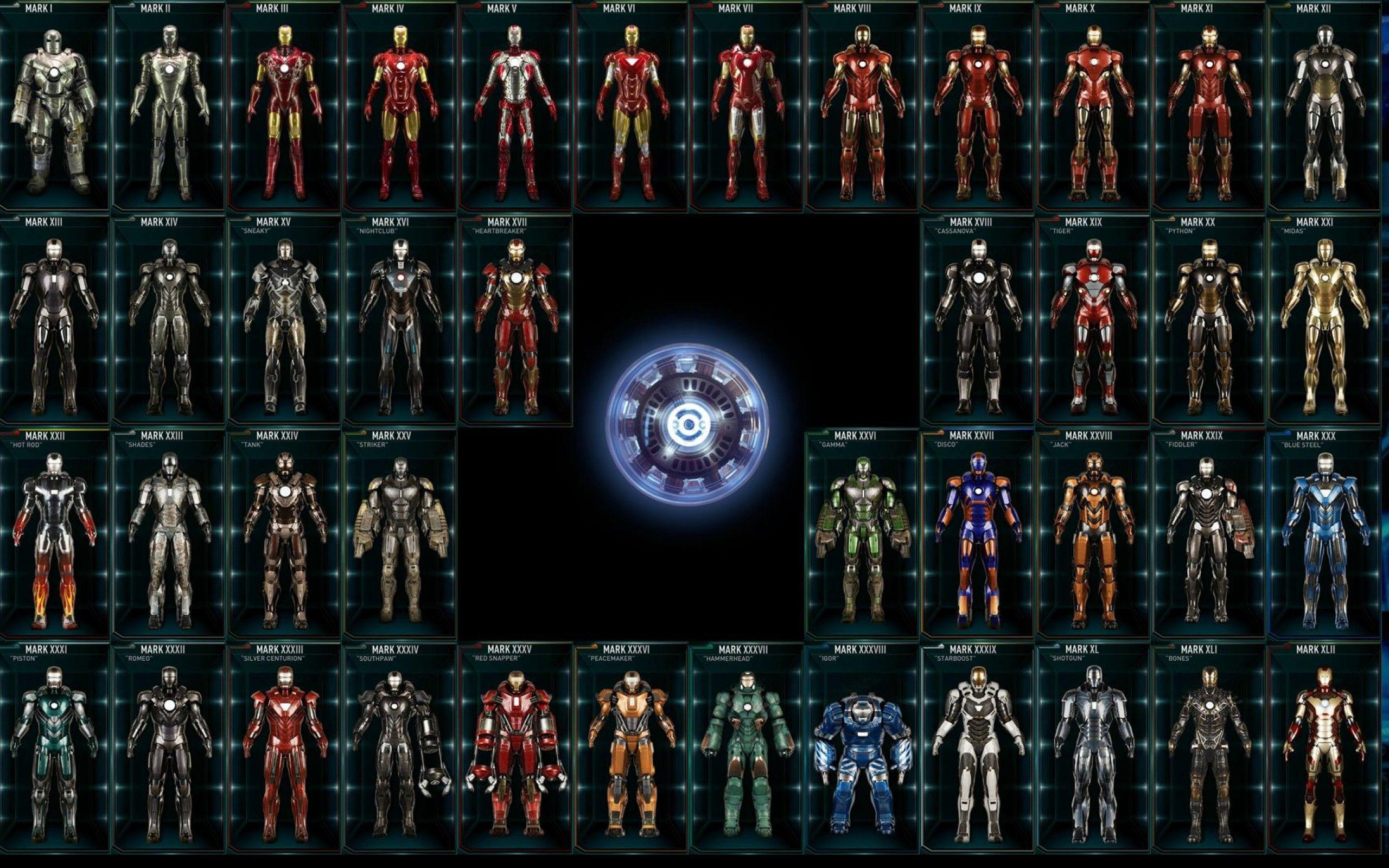 All Iron Man Suits Wallpapers Wallpaper Cave