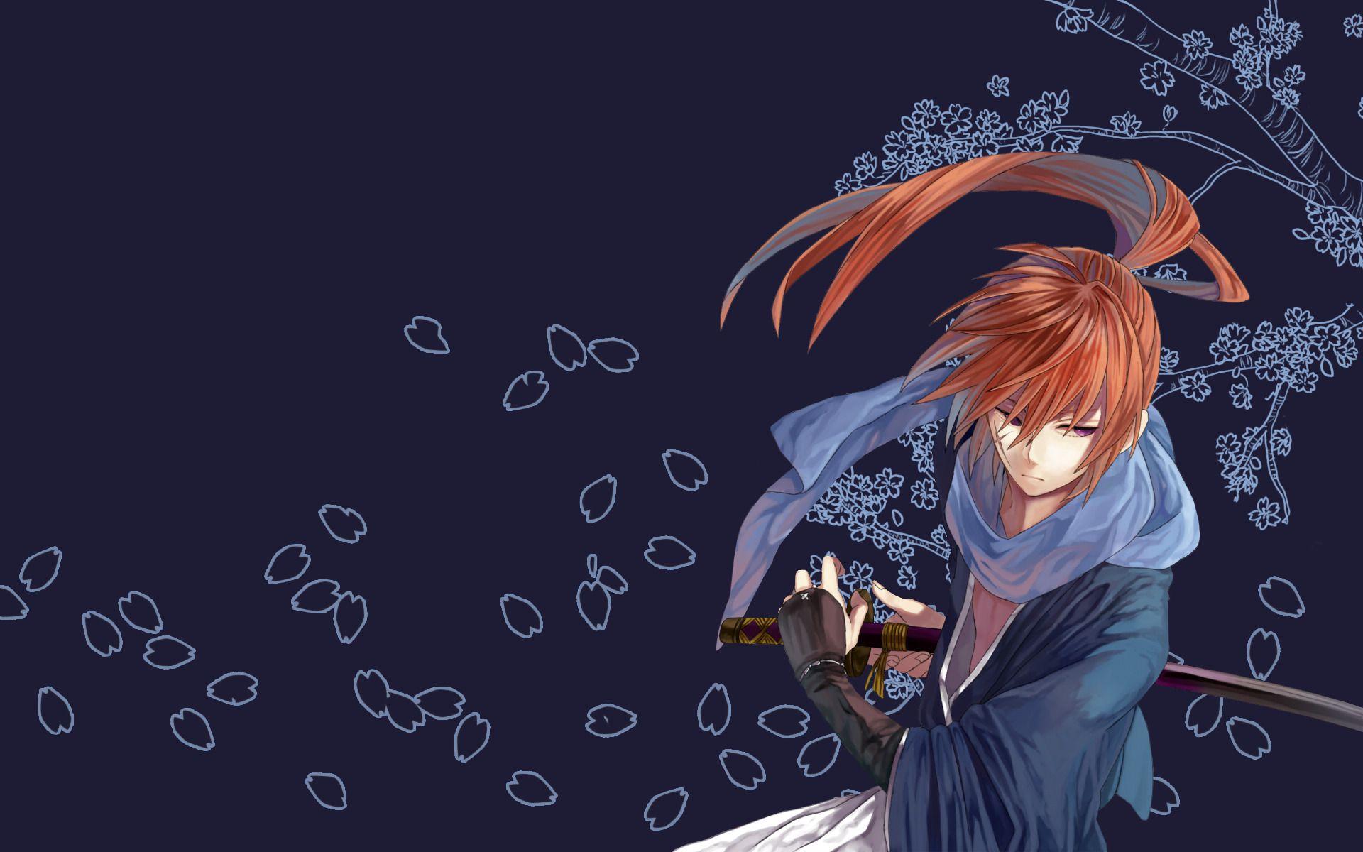 redhead anime katana rurouni kenshin himura kenshin wallpapers and.