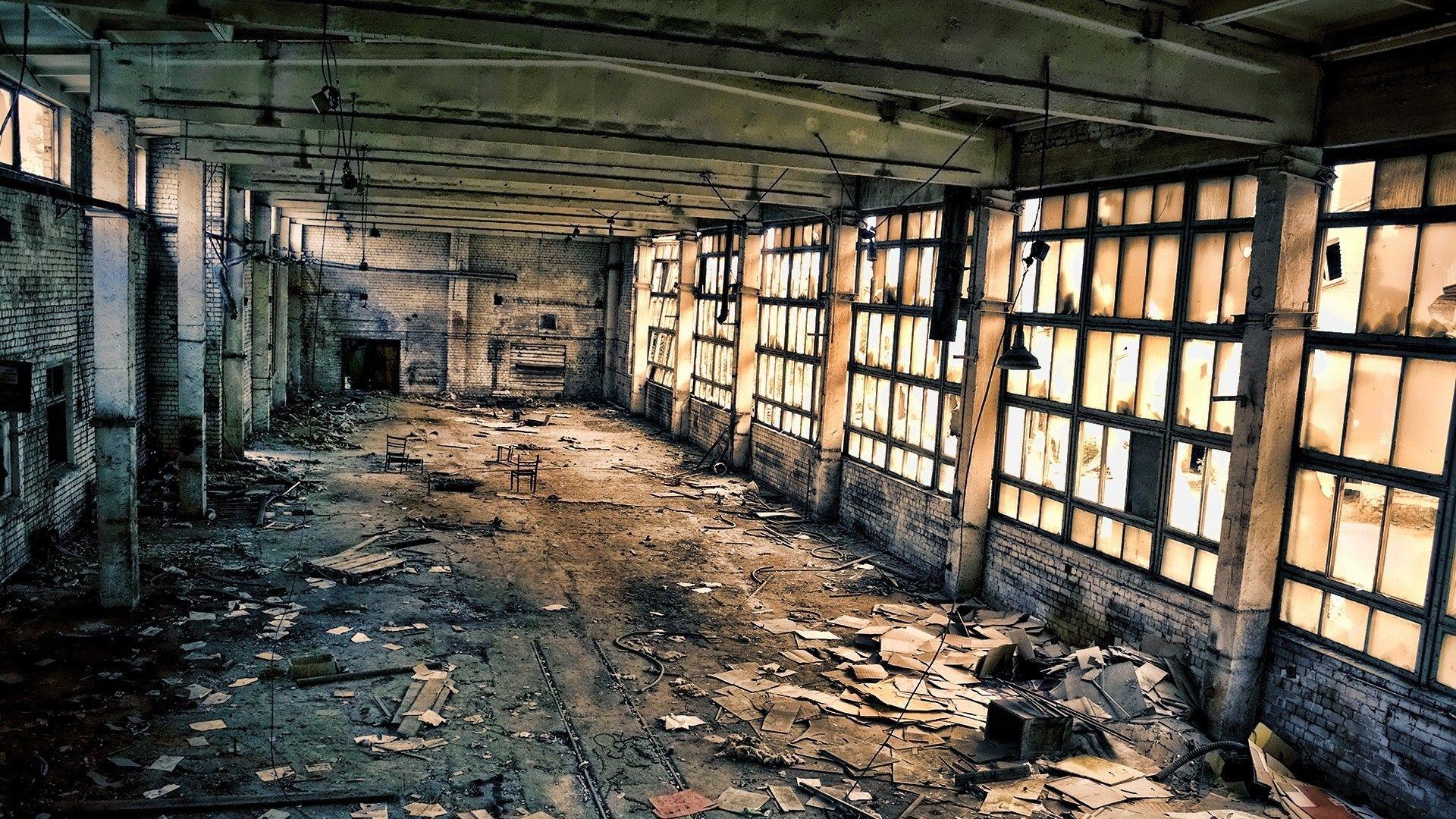 Abandoned warehouse wallpaper. PC