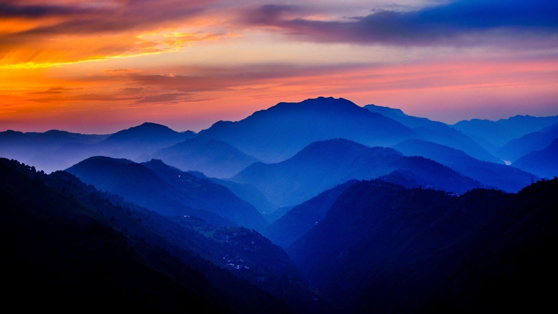 mountain sunset backgrounds