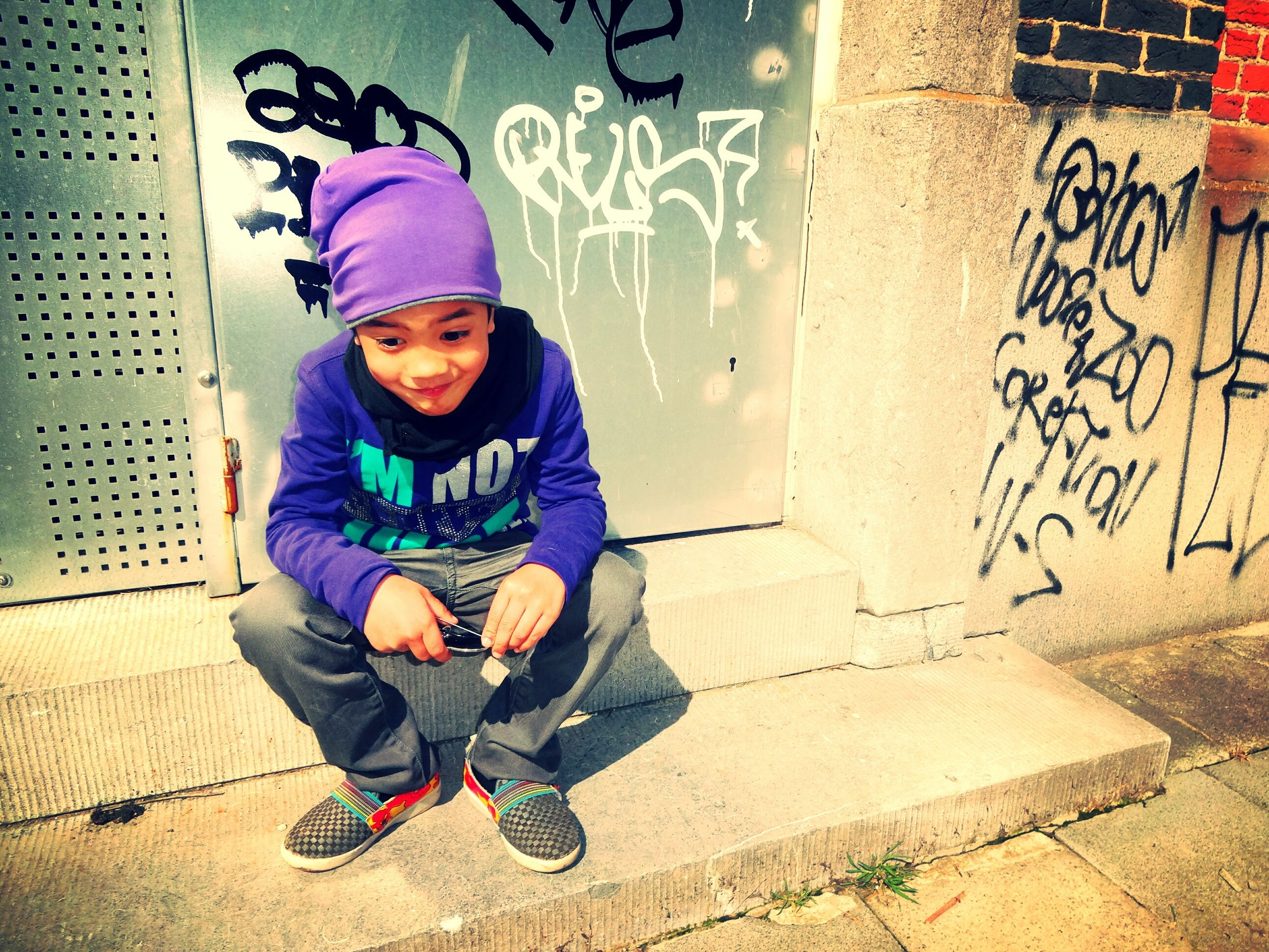 A boy in a purple hat, swag wallpaper and image