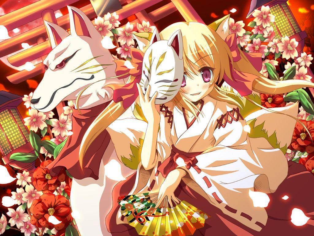 Image for Anime Fox Spirit HD Wallpaper. Anime. Foxes