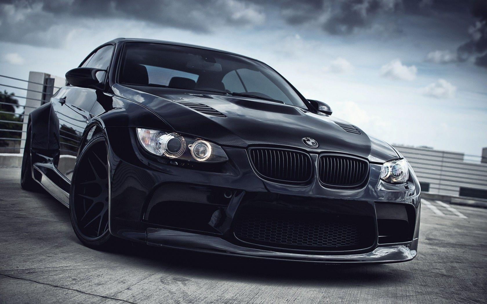 Black BMW M3 with a wide body kit Wallpaper in HD 1680x1050
