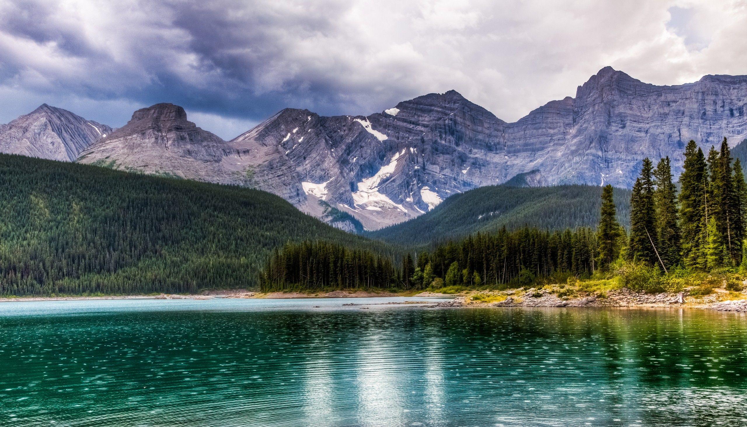 Lakes: Alberta Waters Mountains Kananaskis Canada Beautiful Upper