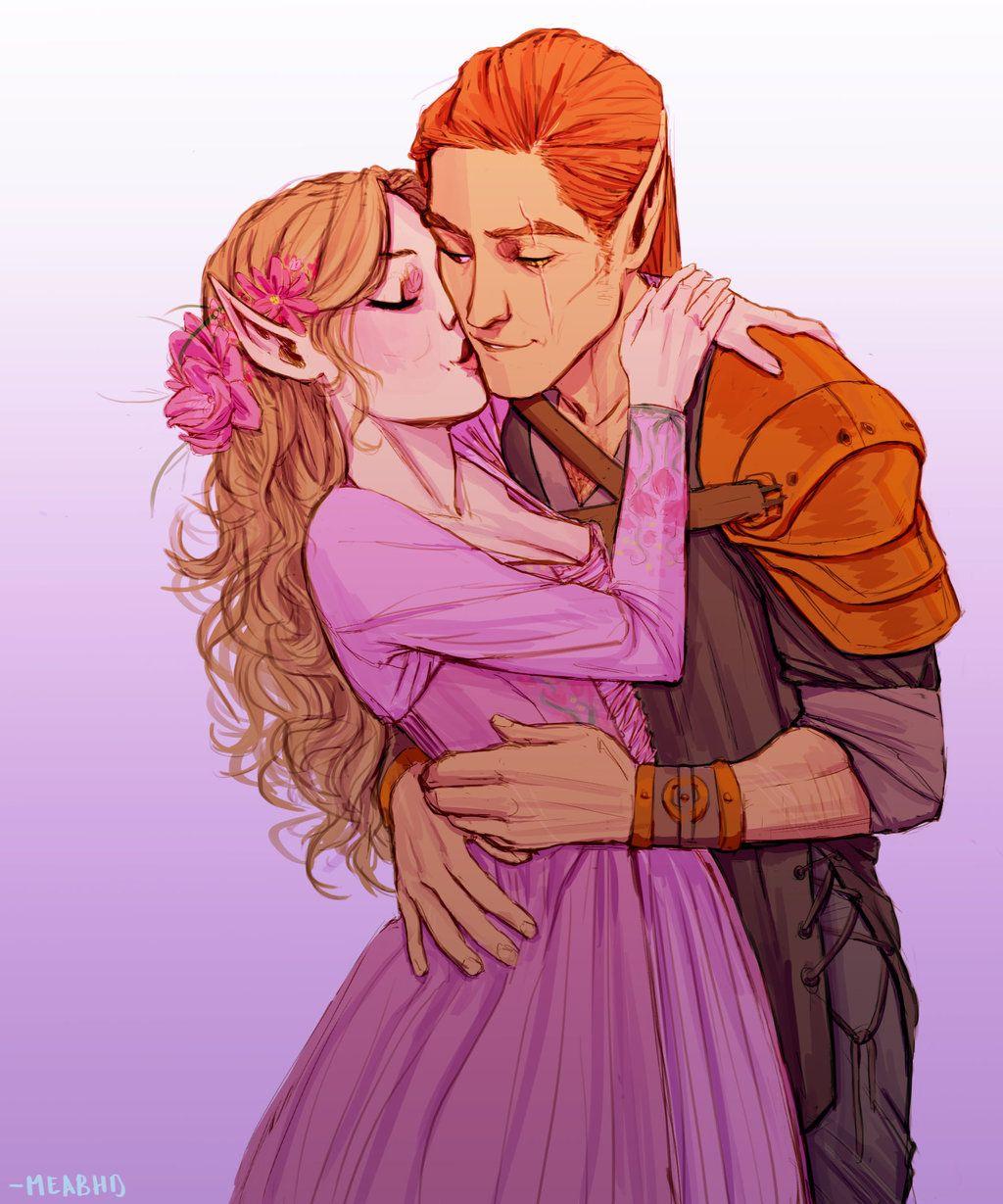 A court of thorns and roses series image elain and lucien