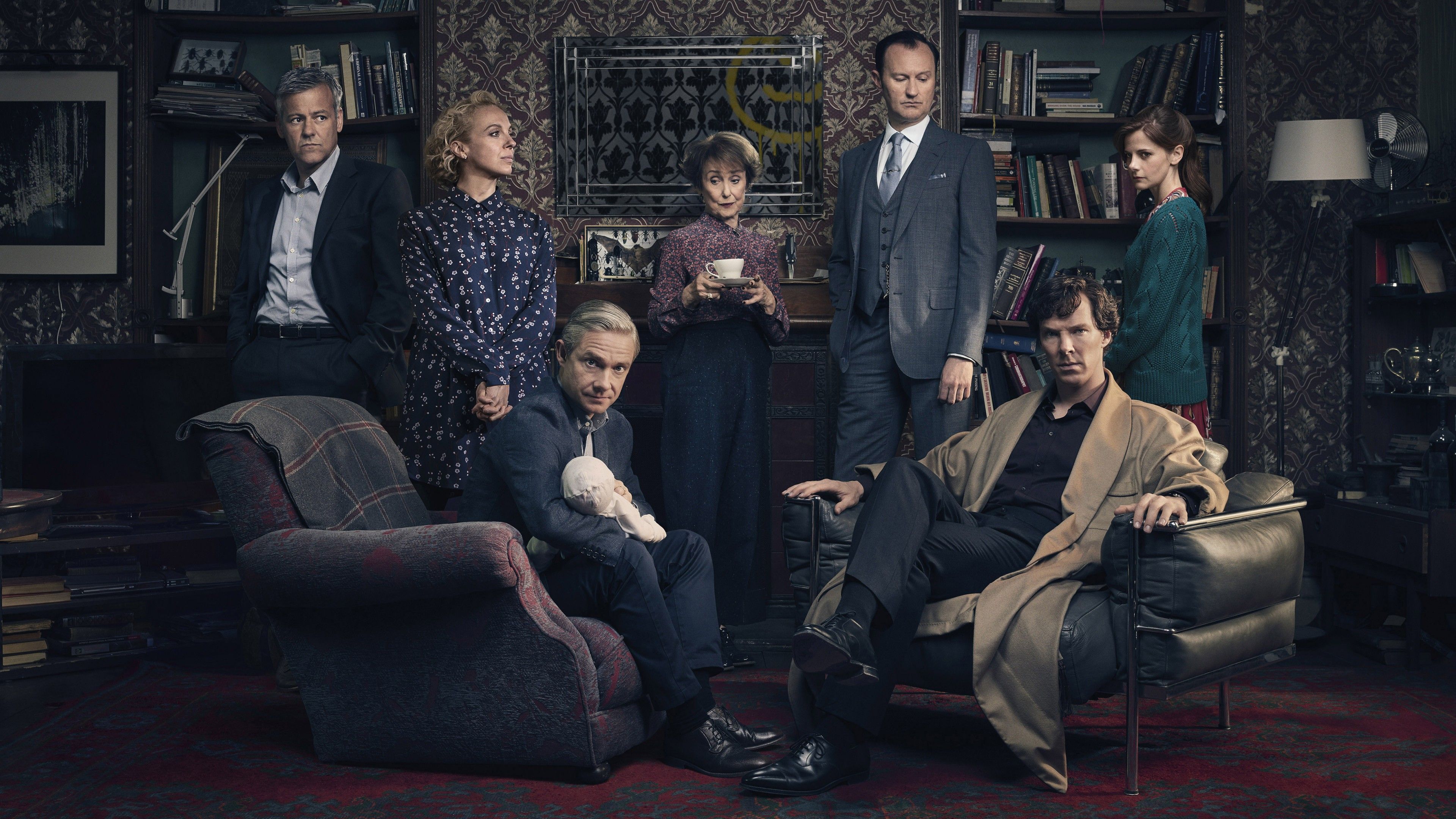 Wallpaper Sherlock Season 4, Benedict Cumberbatch, Martin Freeman