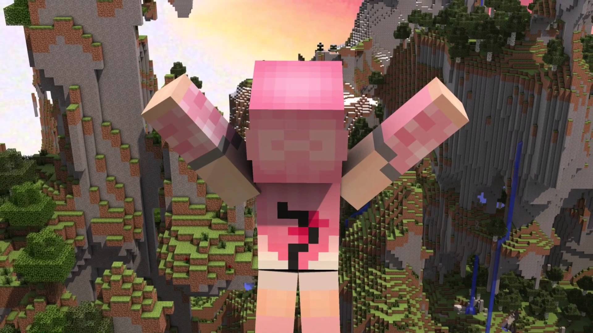 ReeChan (Reese & Kawaii Chan) Minecraft My street (Music Video