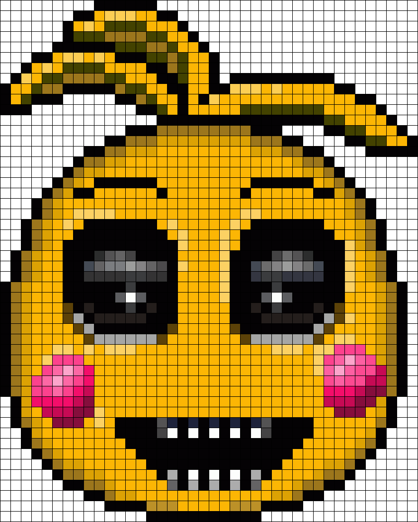 Toy Chica At Night Perler Bead Pattern. Bead Sprites. Characters