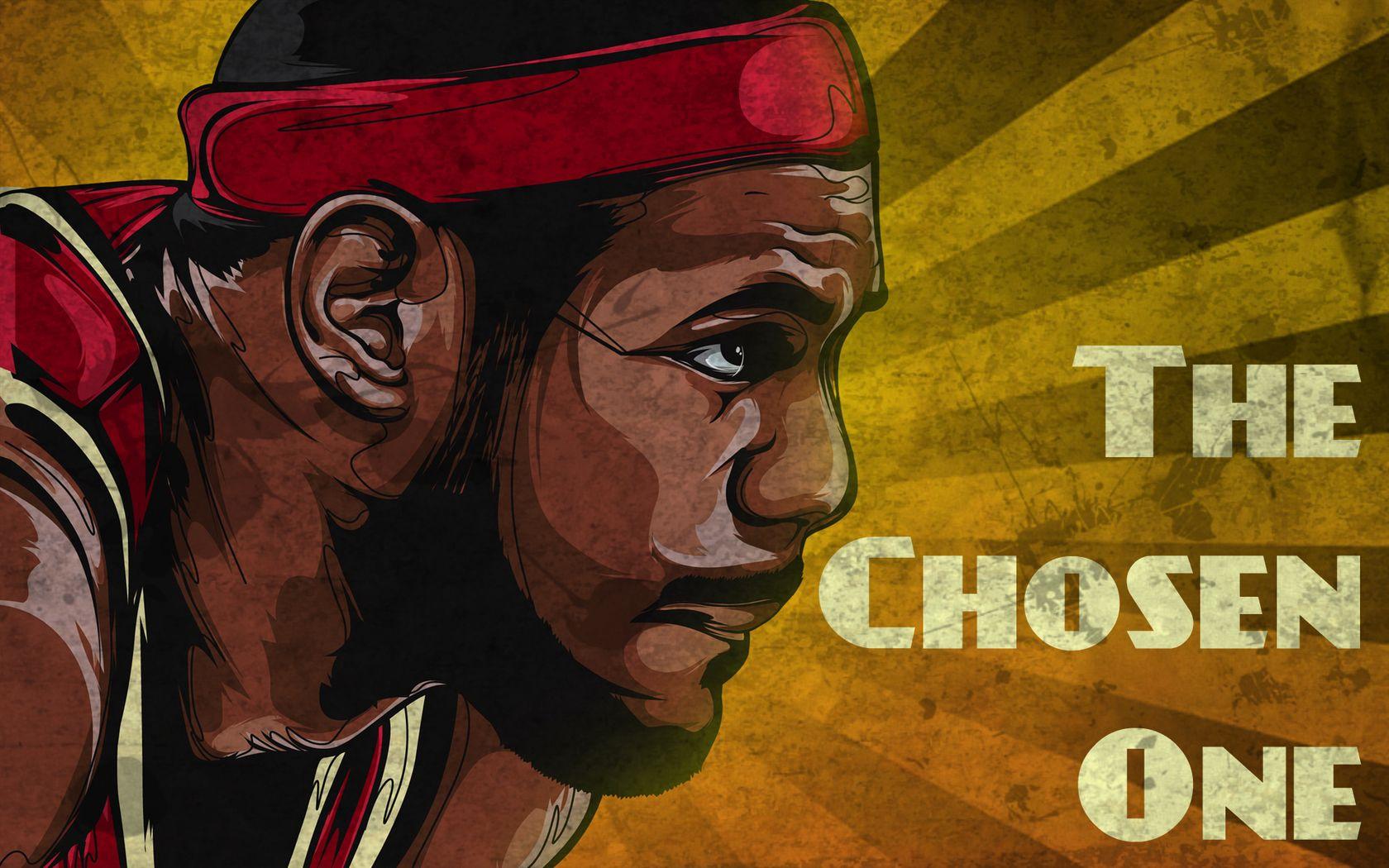 Karikatur Lebron James Miami Heat Wallpaper