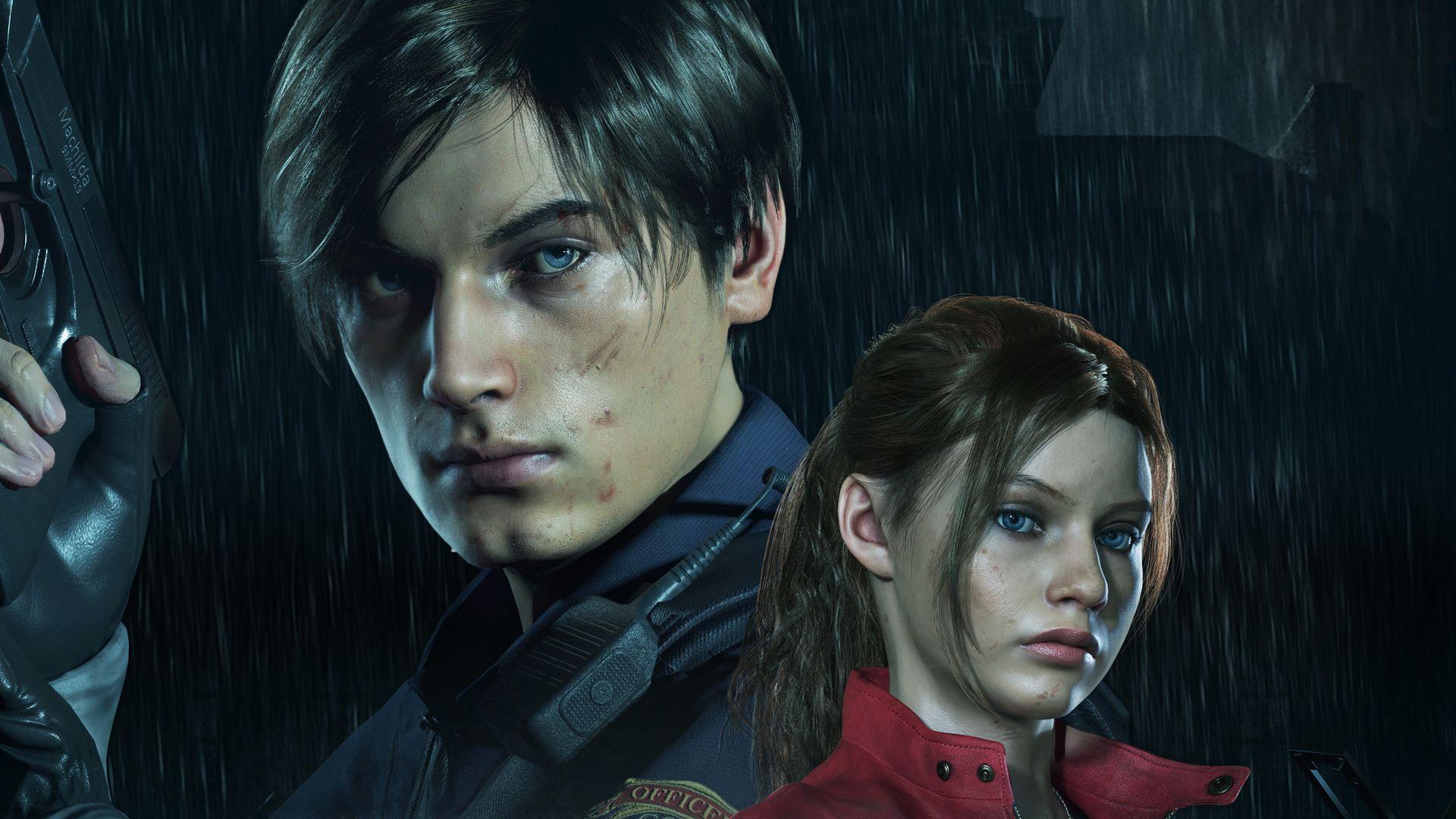 Leon And Claire In Resident Evil HD Games, 4k Wallpaper