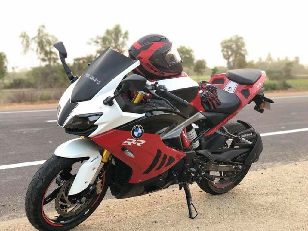 TVS Apache RR 310 Customised To Look Like BMW S1000RR
