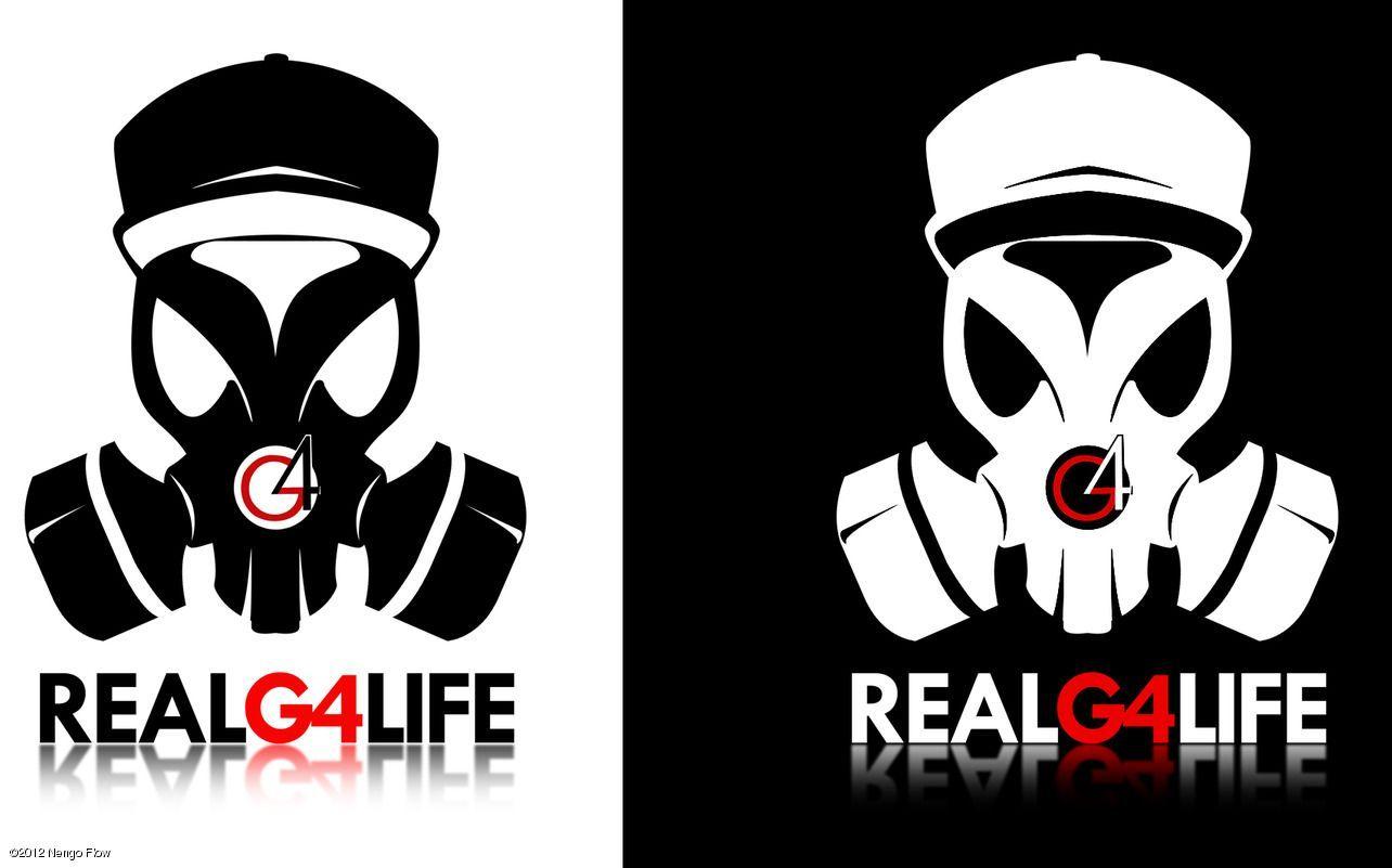 Real G4 Life LOGO. Reggaeton Flyers. Logos and Reggaeton