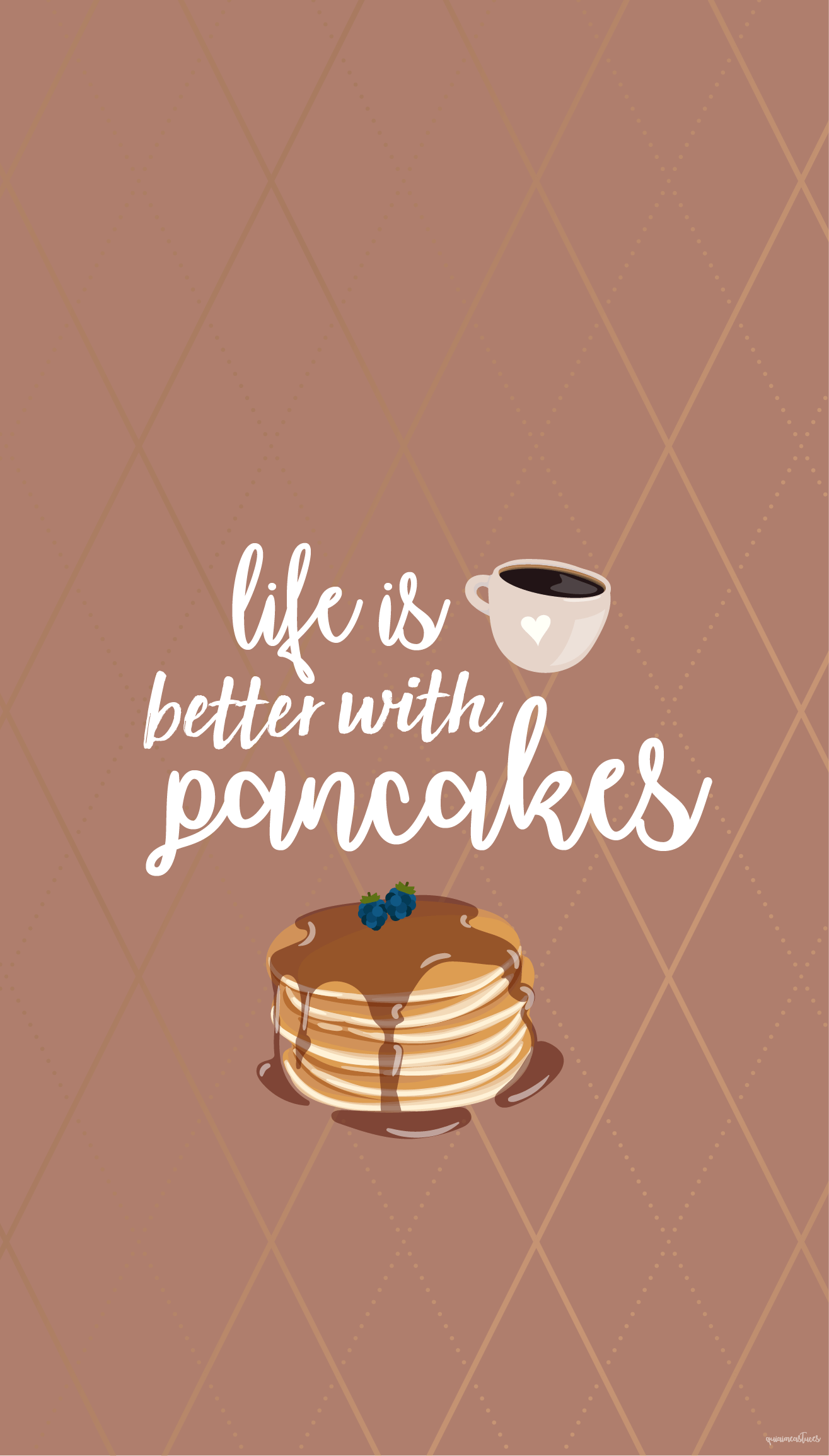 WALLPAPER // Novembre Life is better with pancakes. iPhone