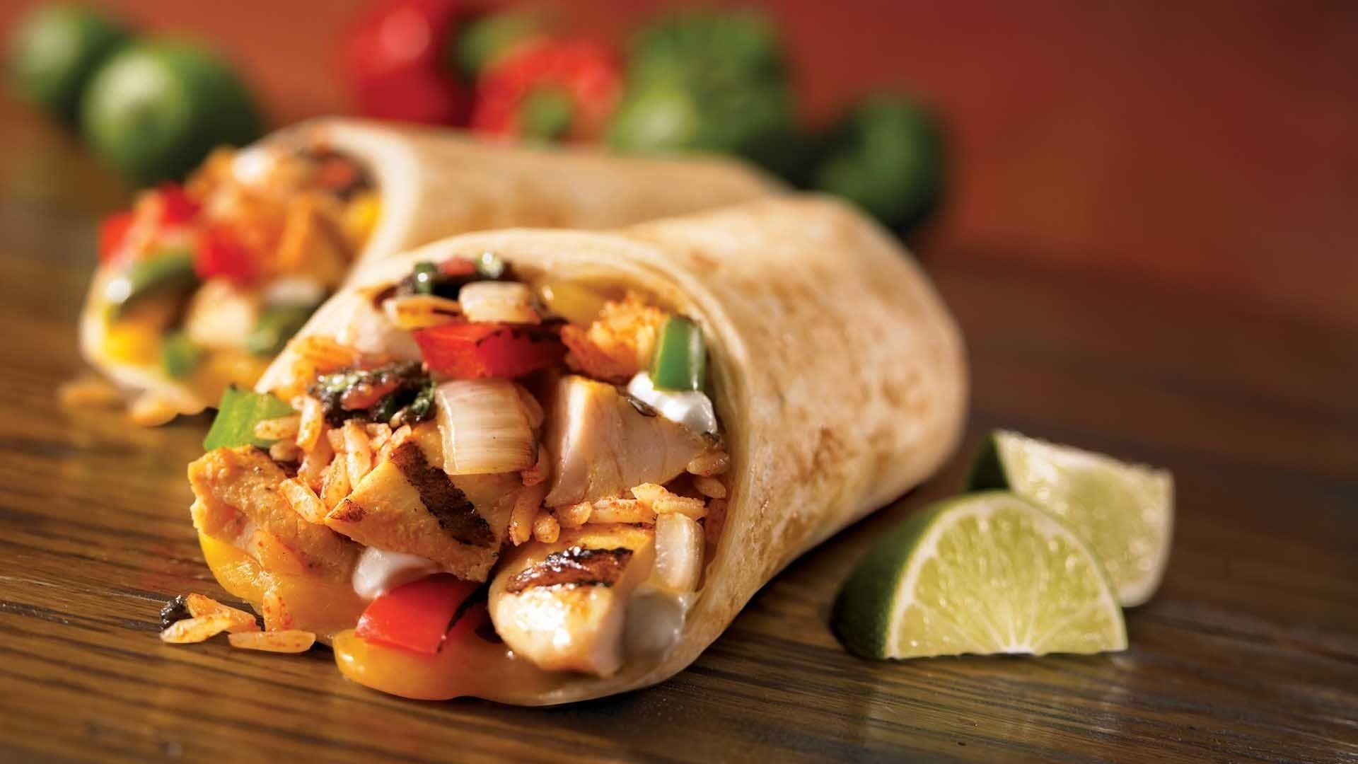 Free Of Burrito, Chicken, Close Up
