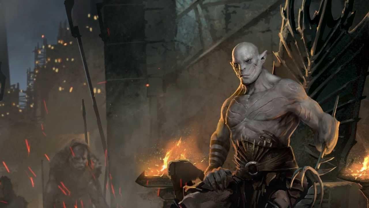 This is an illustration of Azog the Defiler from the Prologue