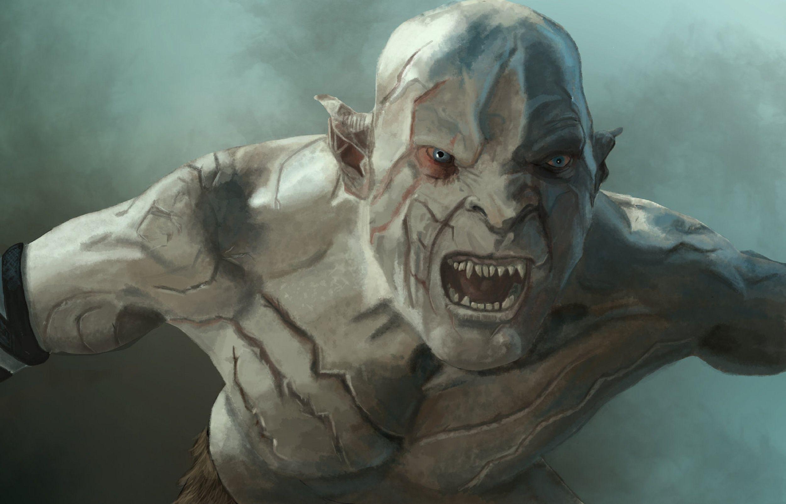 Download wallpaper Figure, The hobbit, Azog, The pale Orc, section