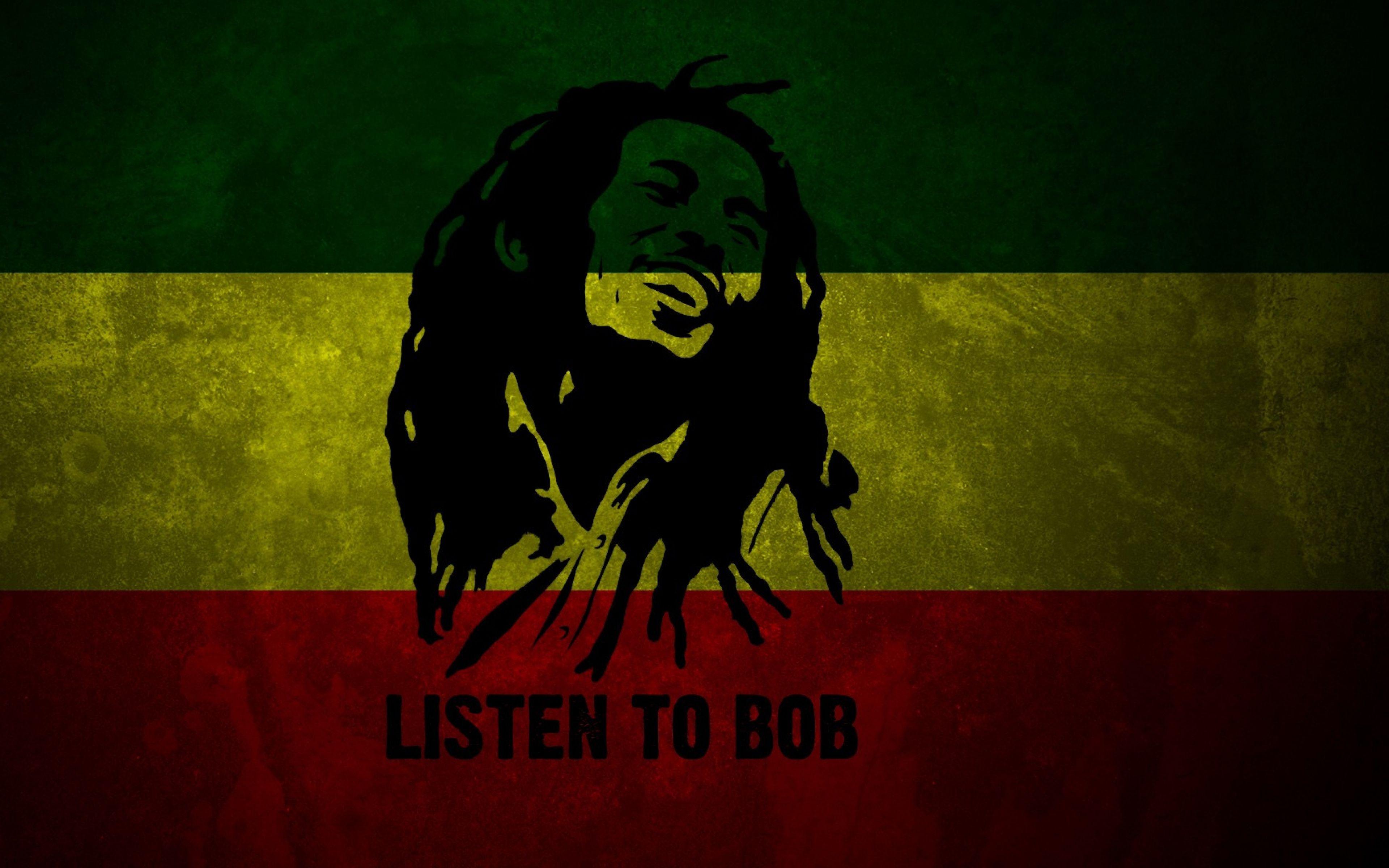 Bob Marley Flag Smile Red Yellow Green Wallpaper