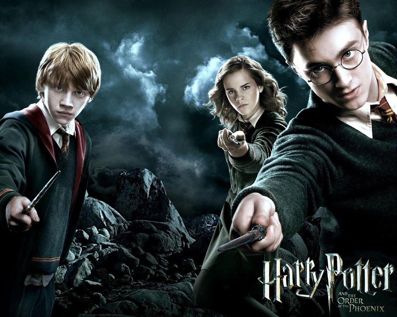 Ron weasley Hermione granger Harry potter hp5 1280×1024