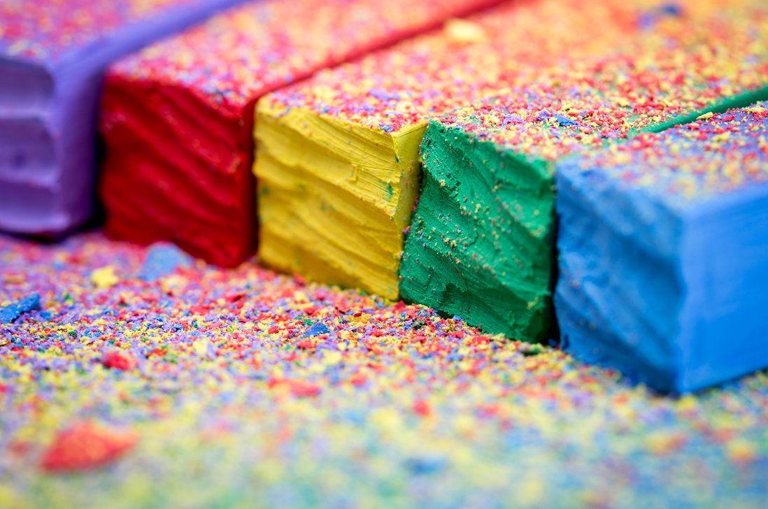 Colorful Chalks By Ian Roberts
