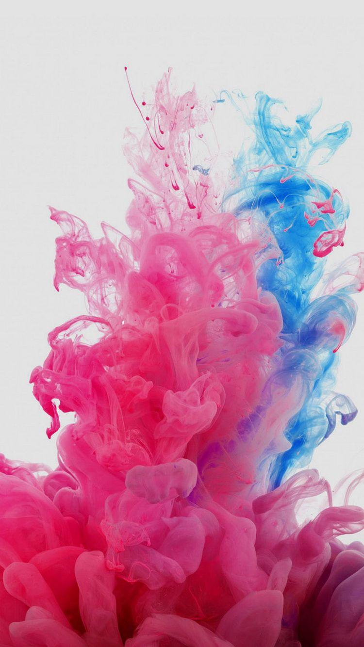 Red Blue Liquid Smoke iPhone 6 Wallpaper HD Download