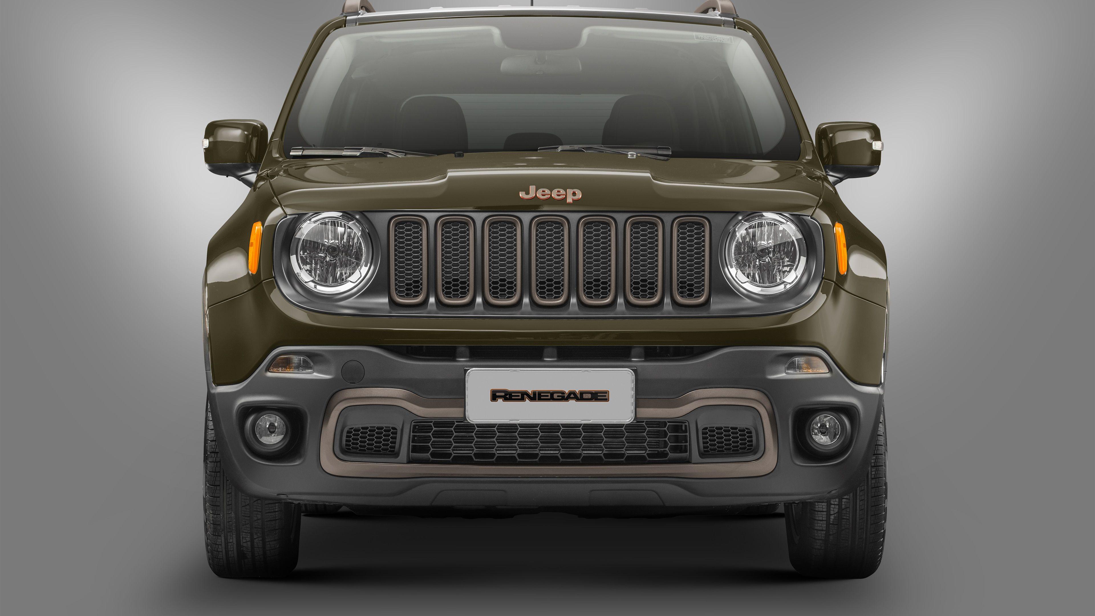 Wallpaper Jeep Renegade 75th Anniversary car front view 3840x2160