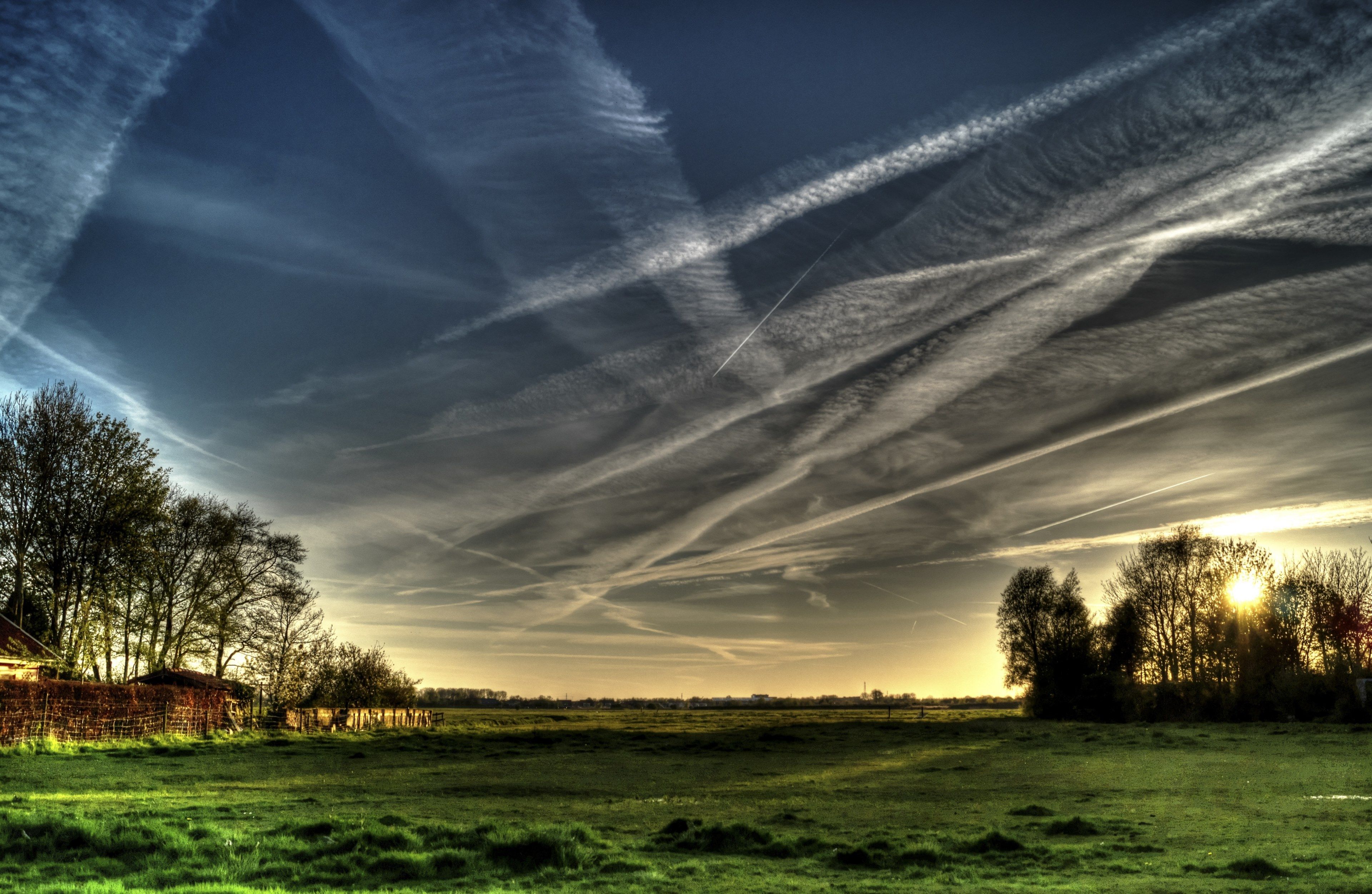 countryside #landscape #hdr #nature #trees #pasture 4k wallpaper