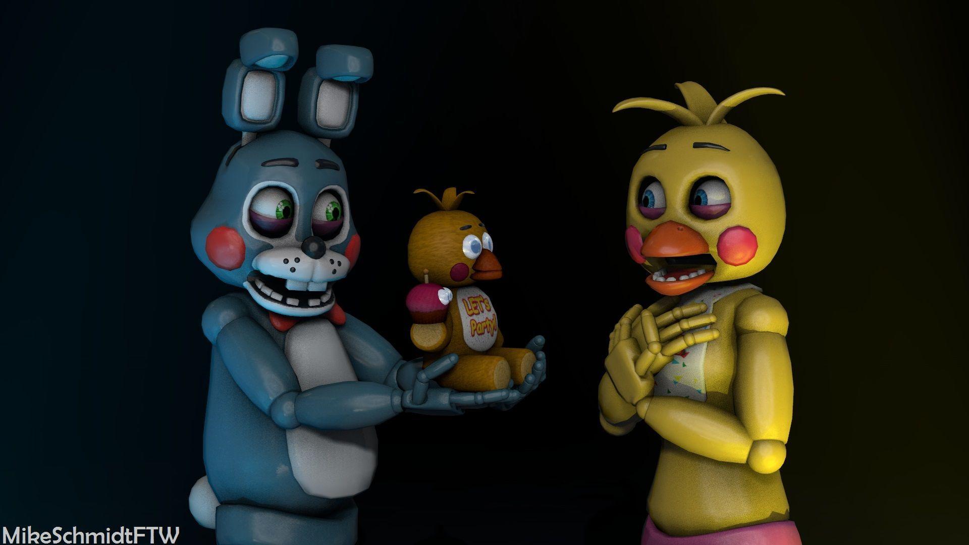 Toy Bonnie and Toy Chica. toy