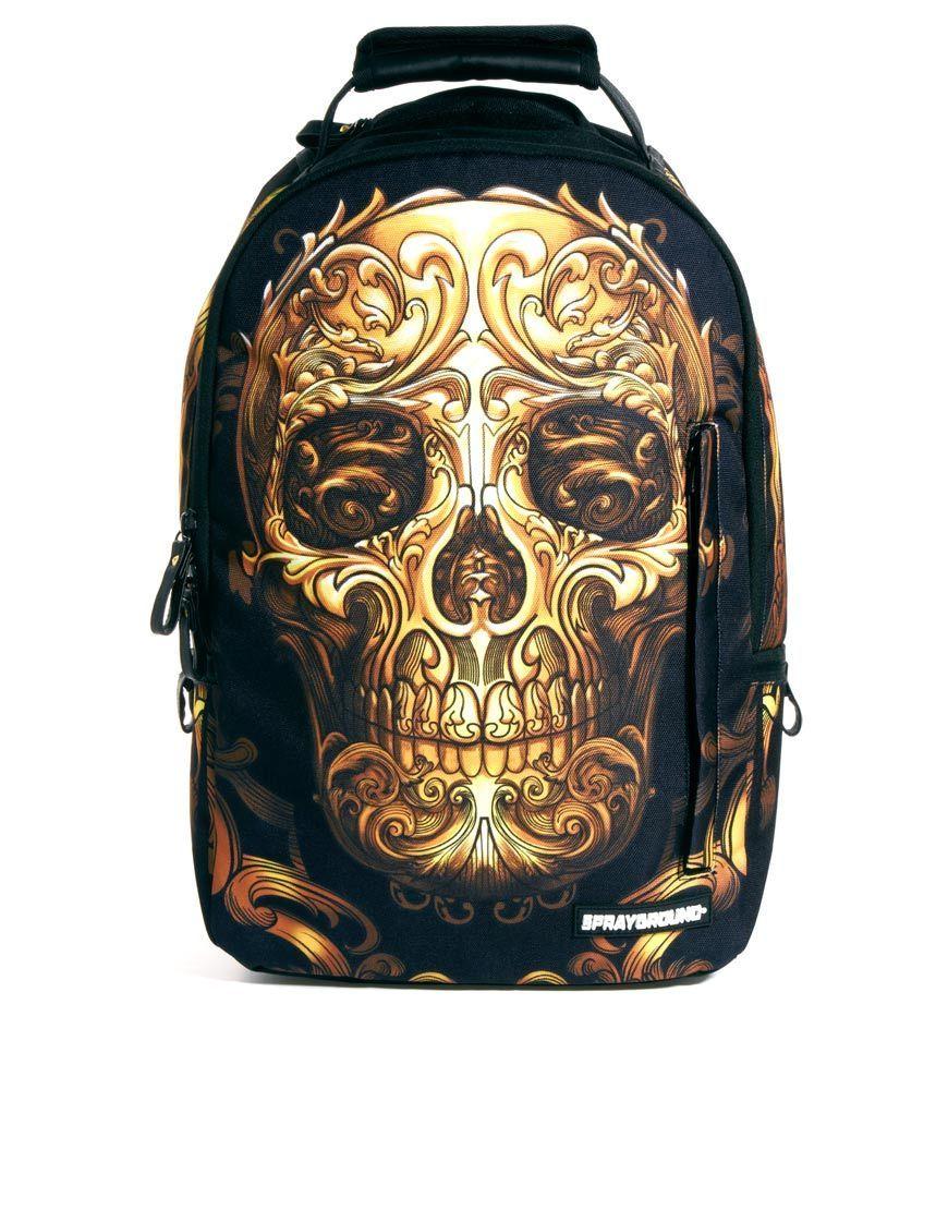 Sprayground Skull Backpack. spray ground book bag