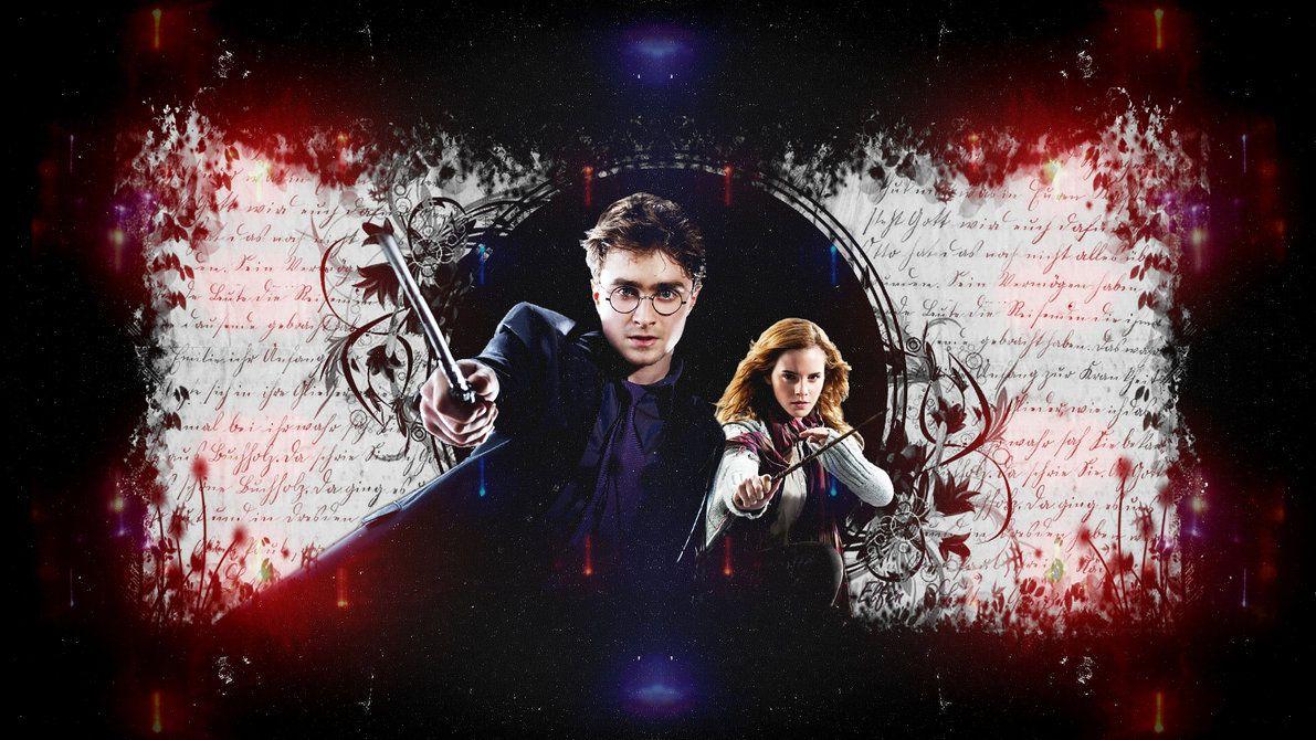 Hermione + Harry Wallpaper + Banner Header + Icon By Charmingangel22