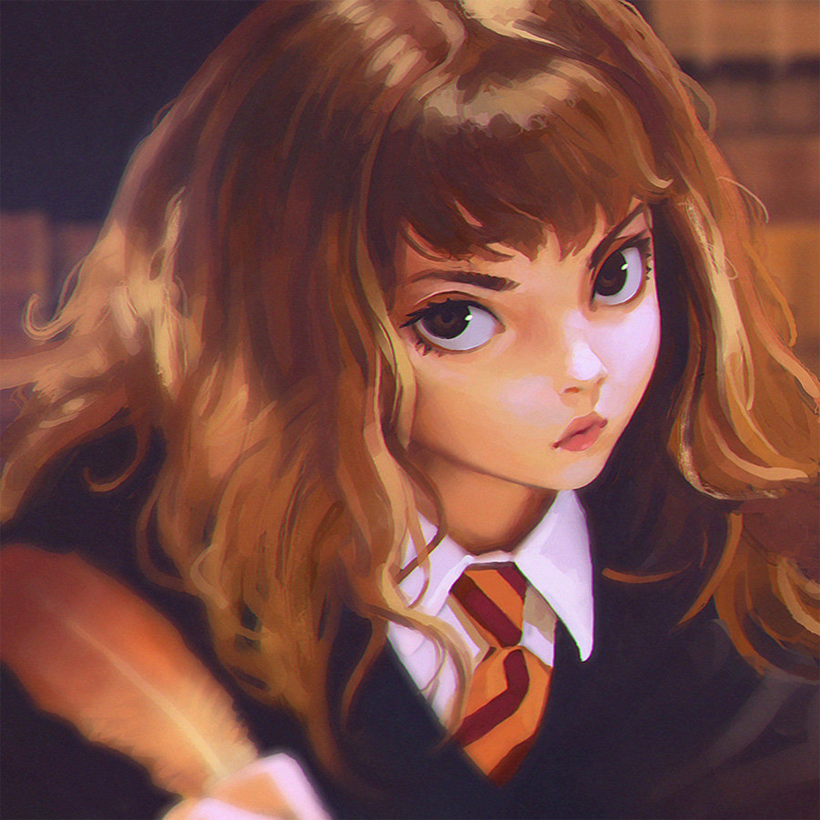 Hermione Harry Potter Liya Art Illustration Wallpaper