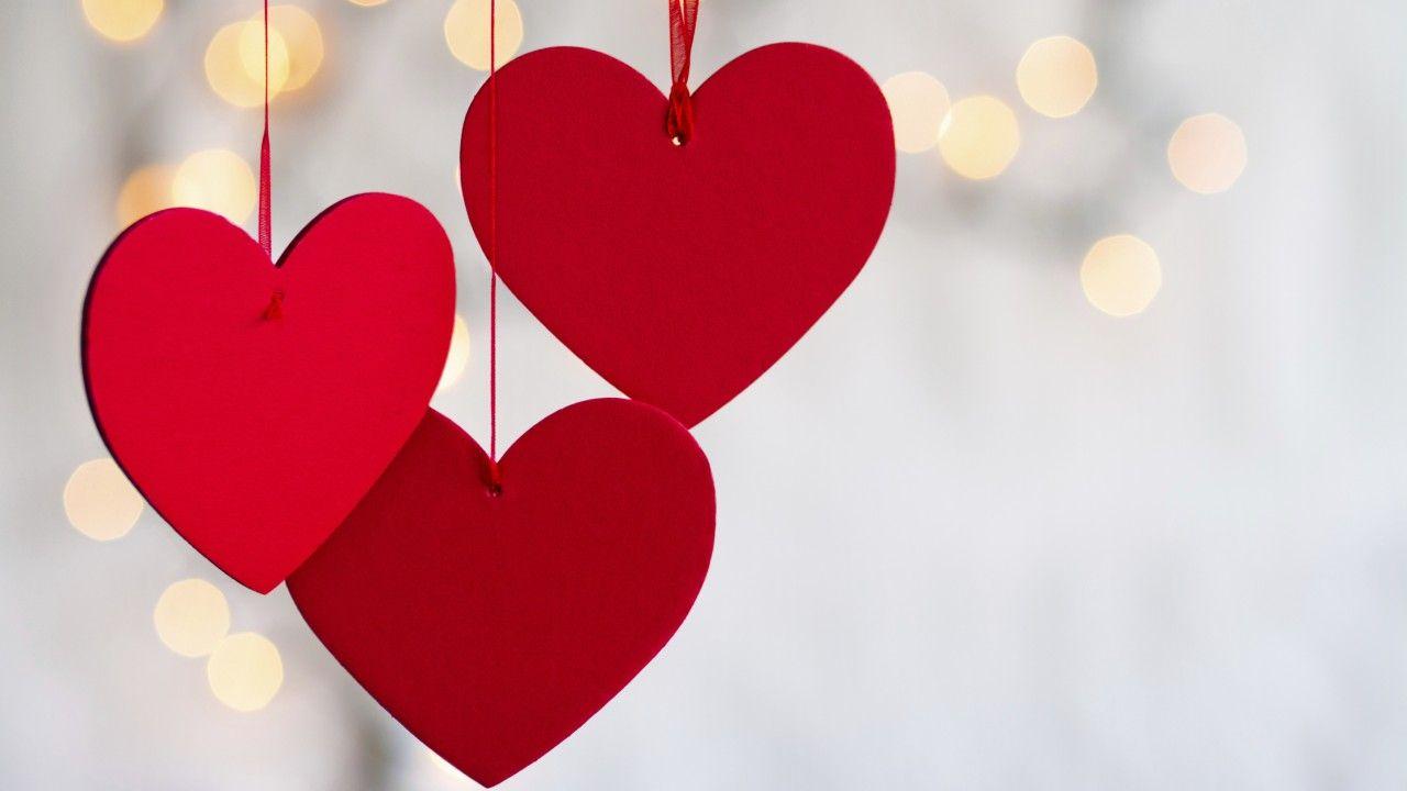 Wallpaper Valentine's Day, heart, decorations, romantic, love